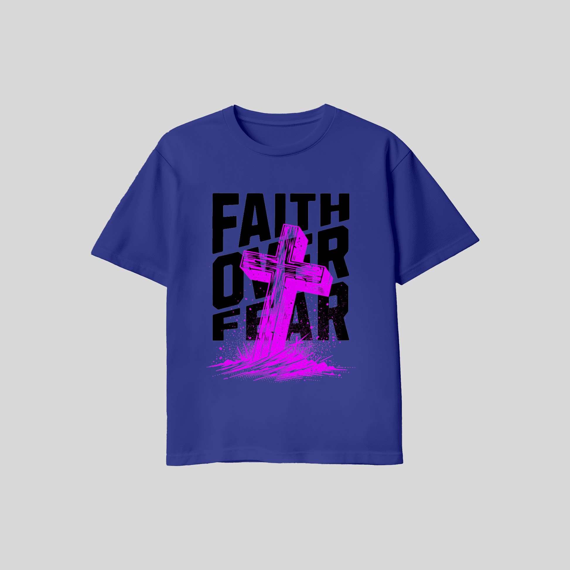 Premium T-Shirt Faith over Fear KrzR DruckZone