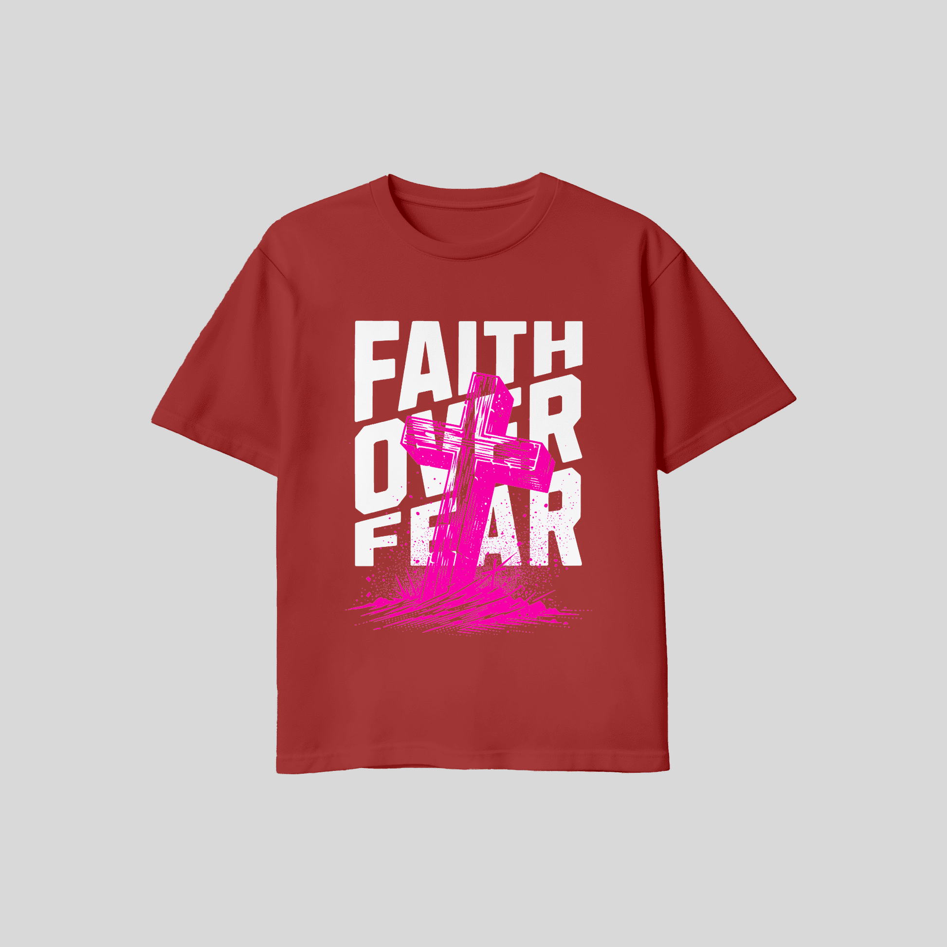 Premium T-Shirt Faith over Fear KrzR DruckZone