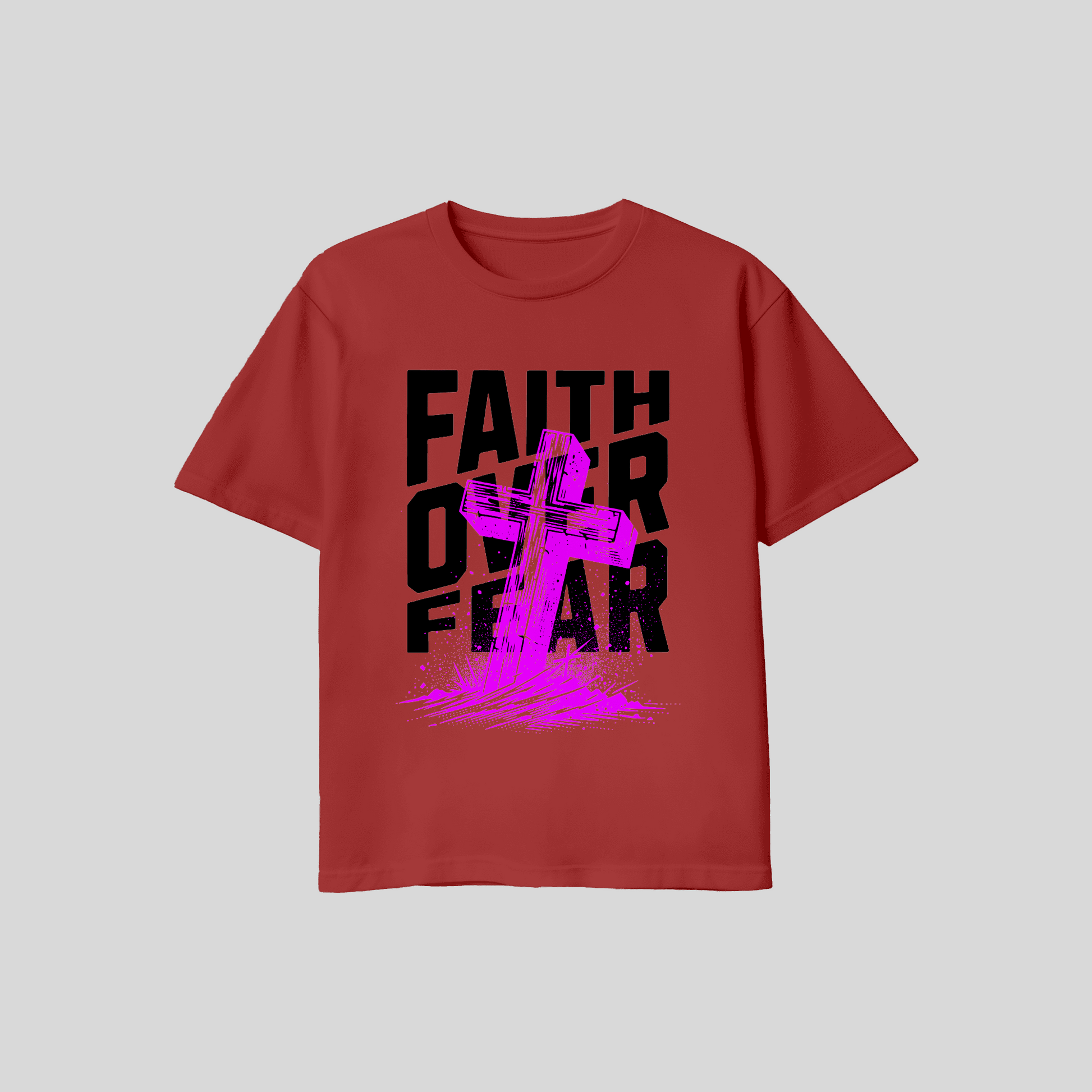 Premium T-Shirt Faith over Fear KrzR DruckZone