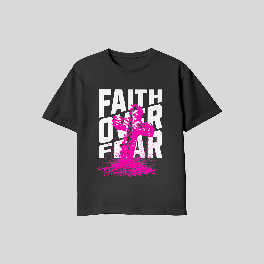 Premium T-Shirt Faith over Fear KrzR DruckZone