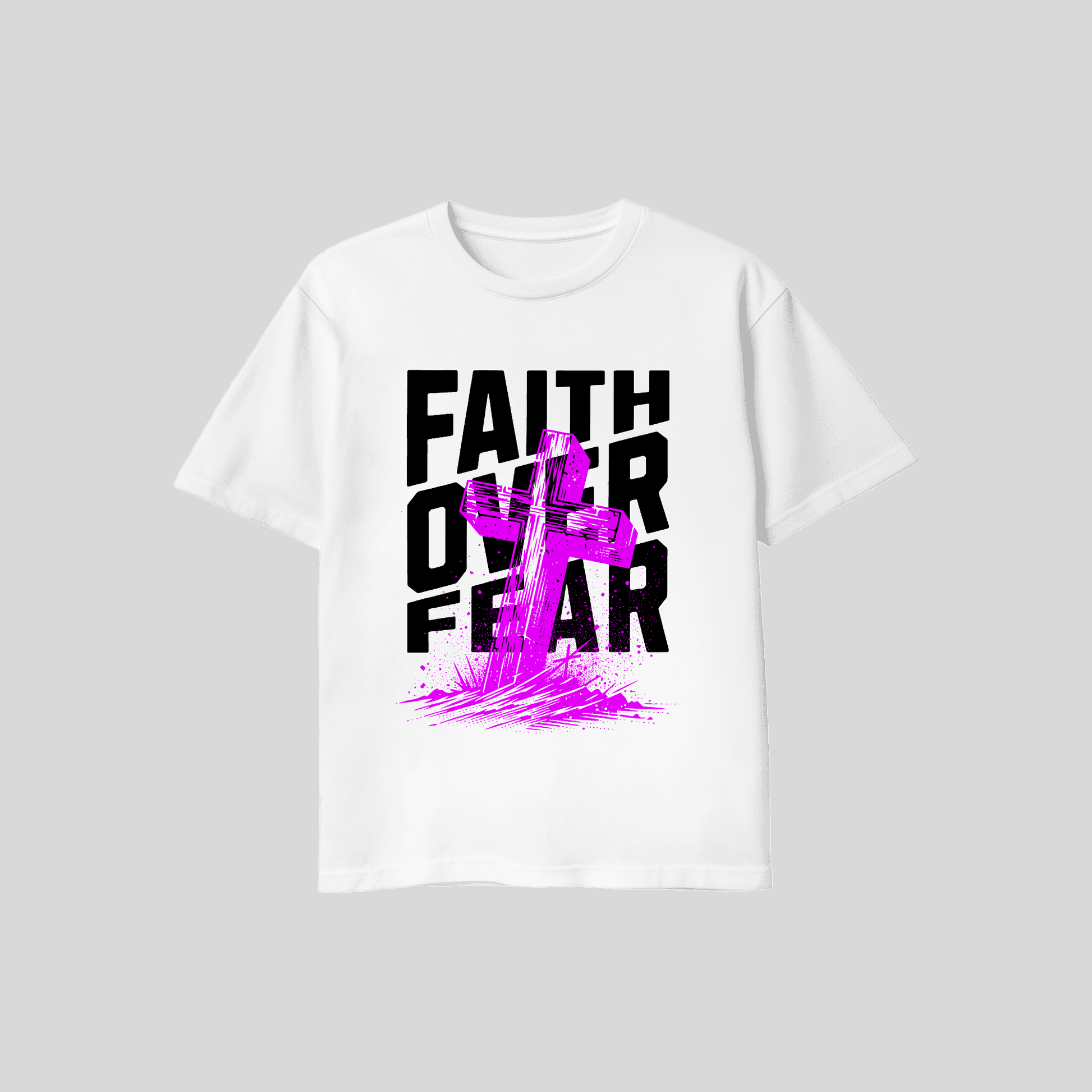 Premium T-Shirt Faith over Fear KrzR DruckZone