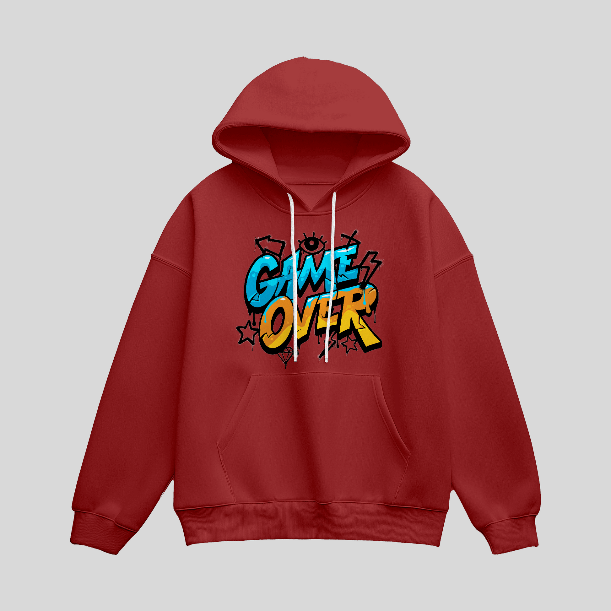 Hoodie Game Over KrzR DruckZone