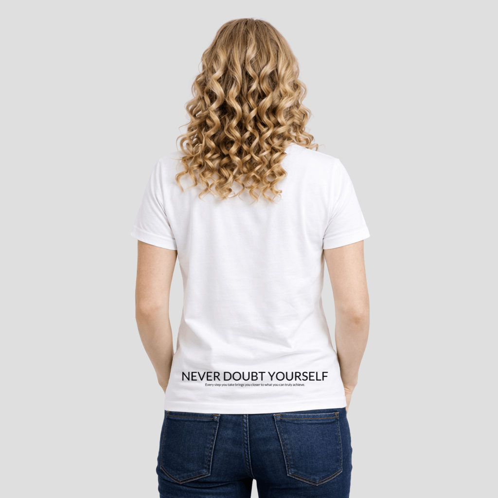Premium T-Shirt „Never Doubt Yourself“ KrzR DruckZone