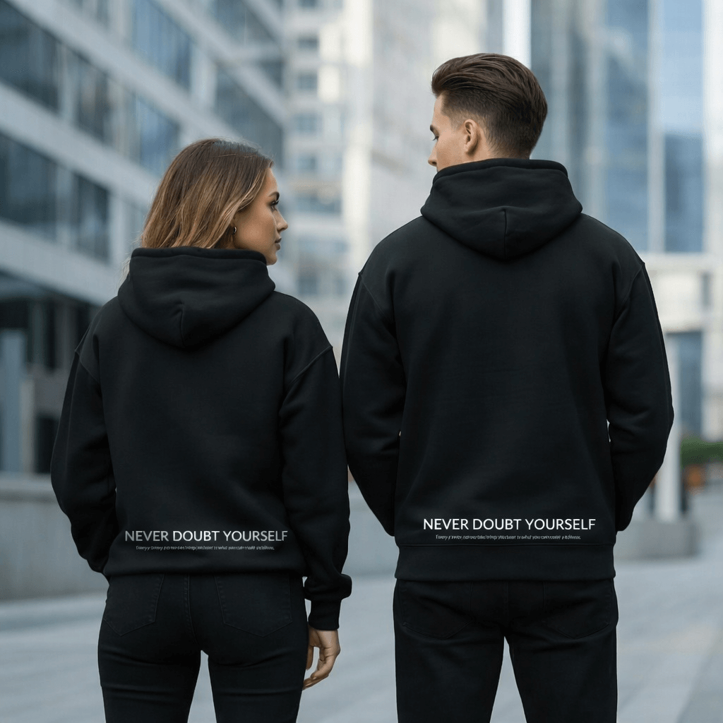 Premium Hoodie ‚Never Doubt Yourself‘ KrzR DruckZone