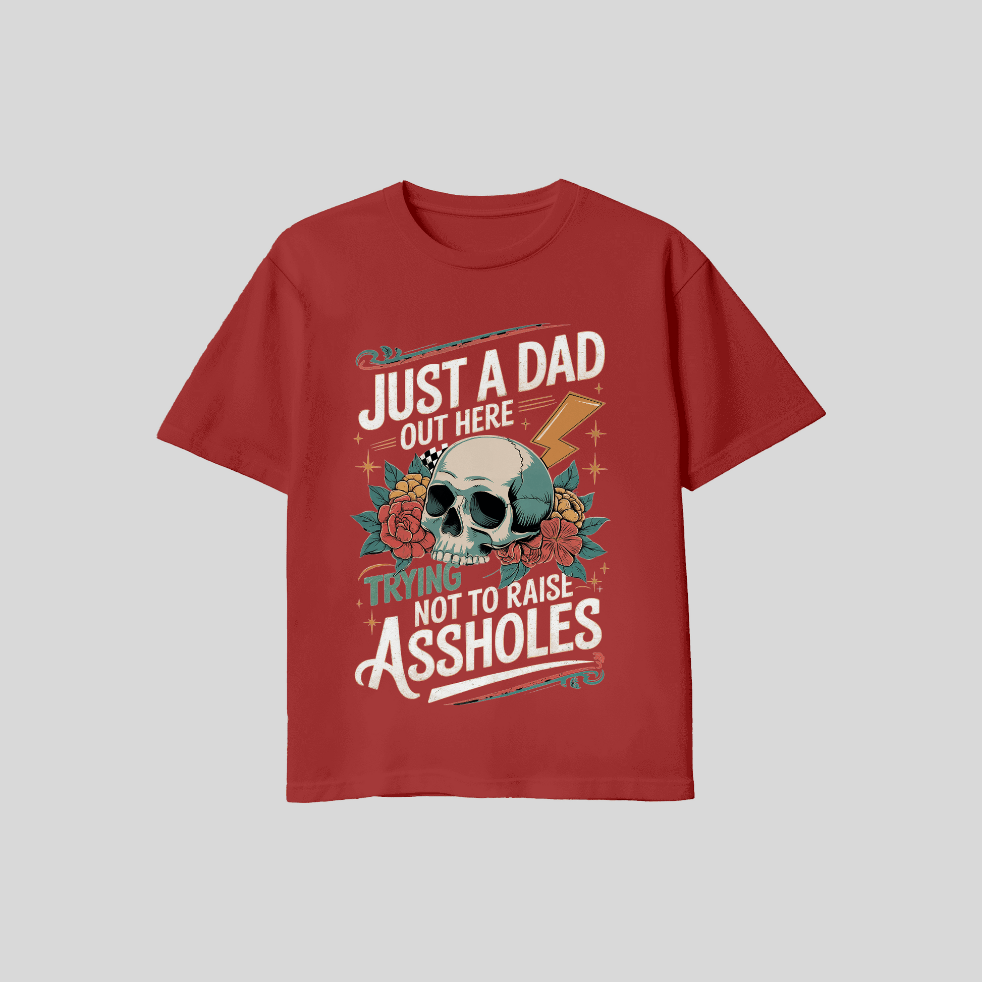 T-Shirt Just Dad KrzR DruckZone