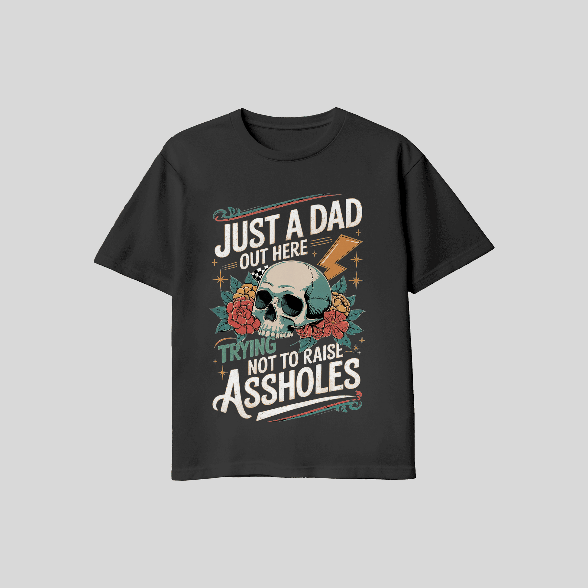 T-Shirt Just Dad KrzR DruckZone