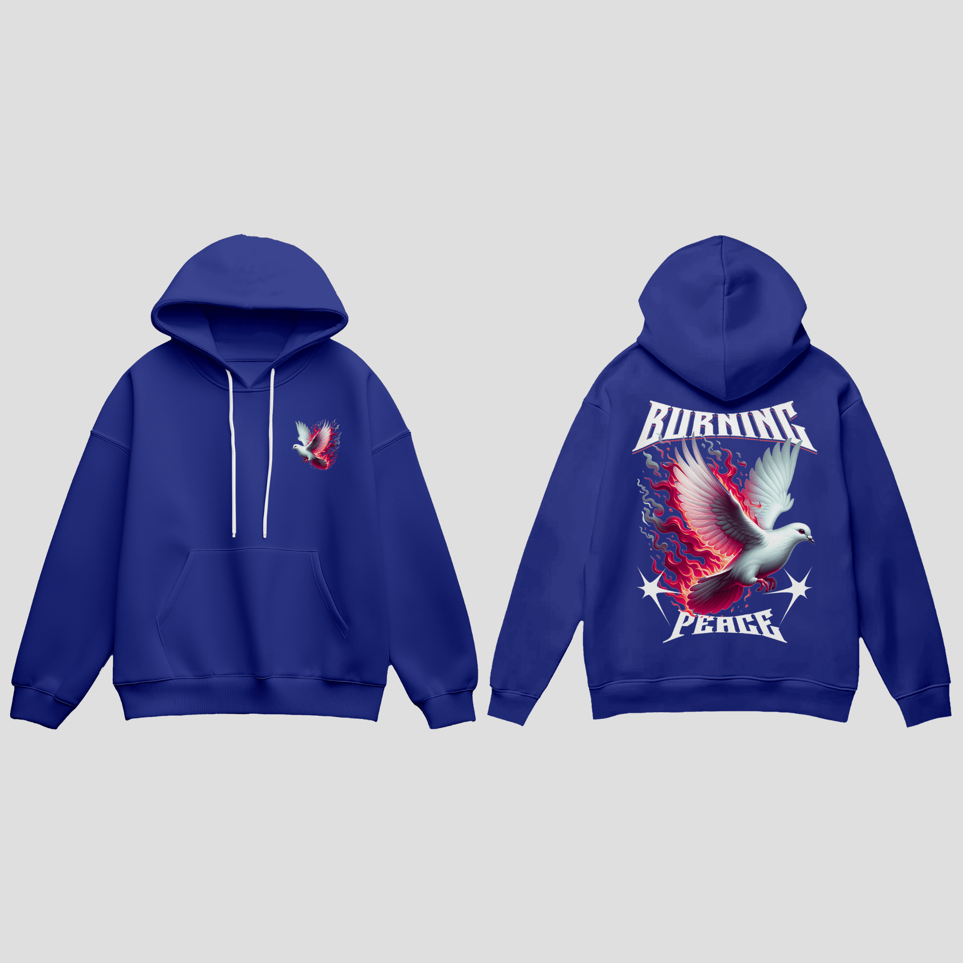 Premium Hoodie „Burning Peace“ KrzR DruckZone