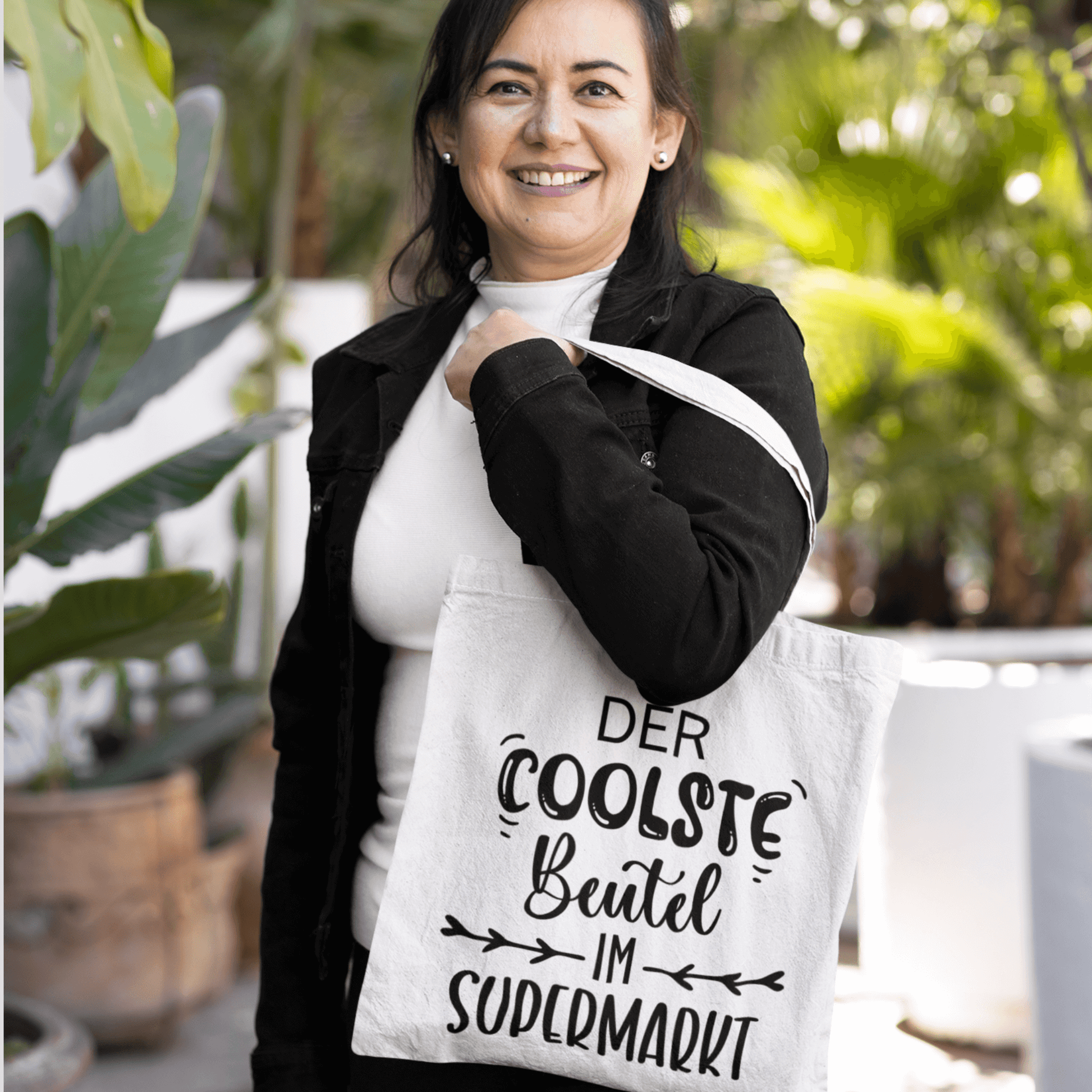 Stofftasche „Der coolste Beutel im Supermarkt“ | Wiederverwendbar KrzR DruckZone