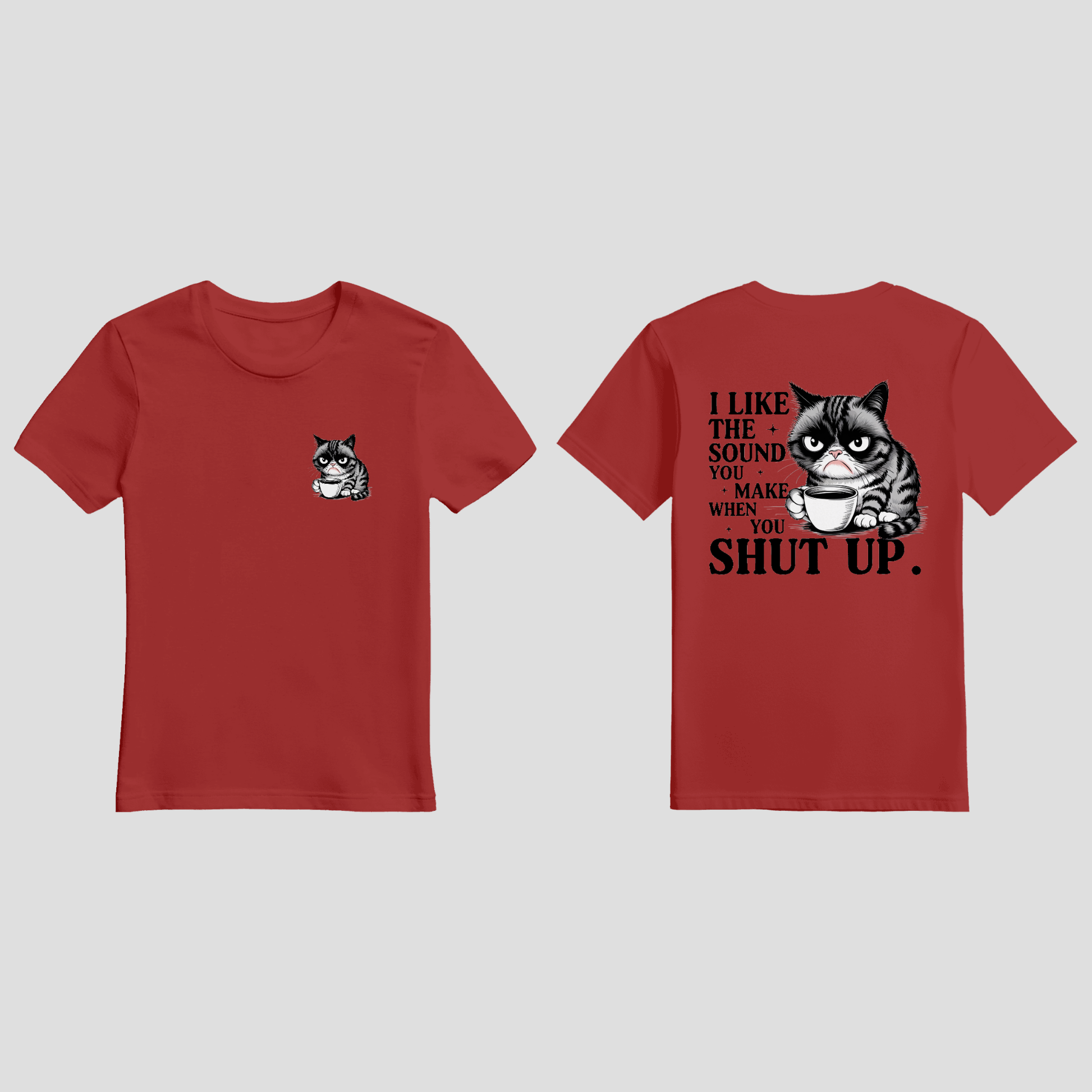 Premium T-Shirt „Shut up“ KrzR DruckZone