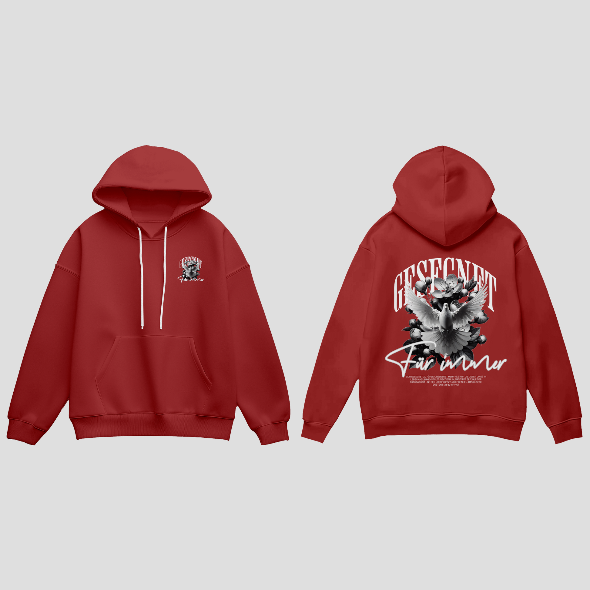 Premium Hoodie „Gesegnet – Für immer“ KrzR DruckZone