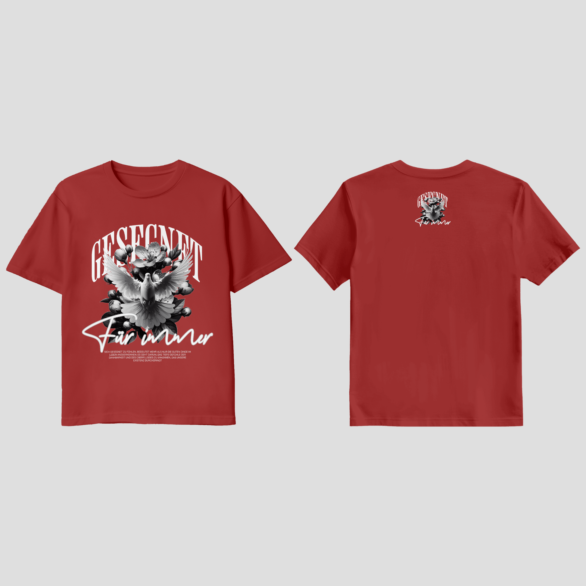 Premium Glaubens T-Shirt „Gesegnet für immer“ KrzR DruckZone