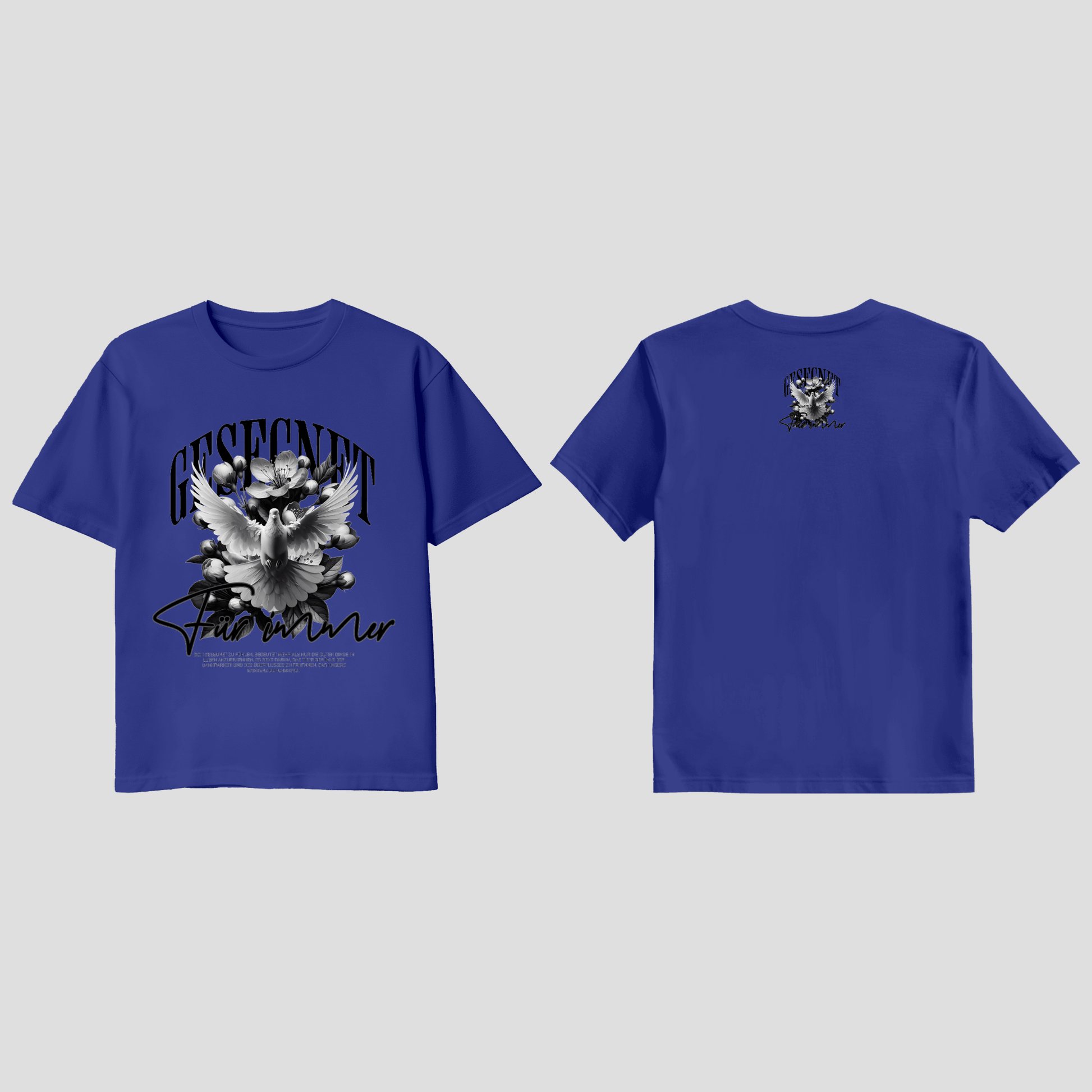 Premium Glaubens T-Shirt „Gesegnet für immer“ KrzR DruckZone