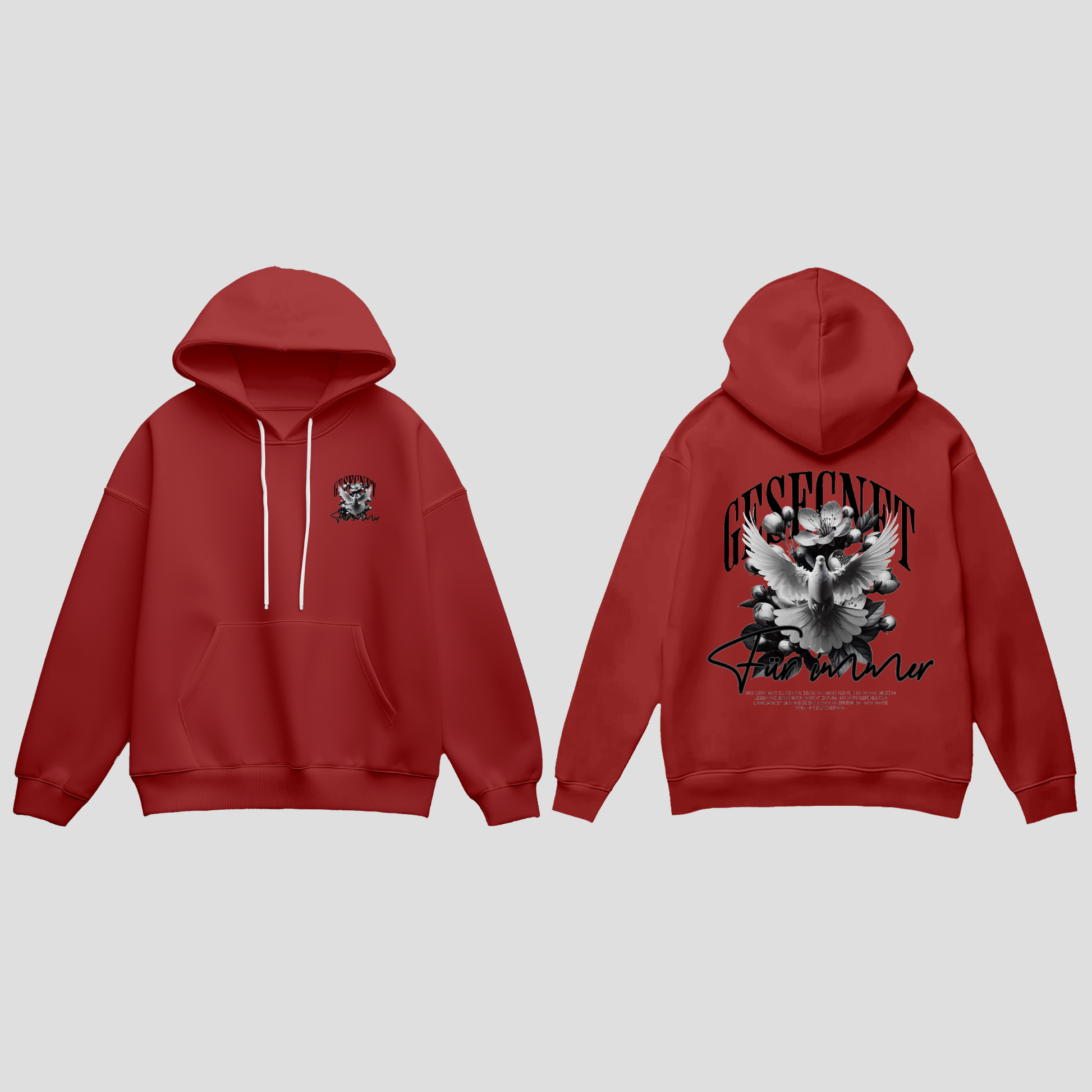Premium Hoodie „Gesegnet – Für immer“ KrzR DruckZone