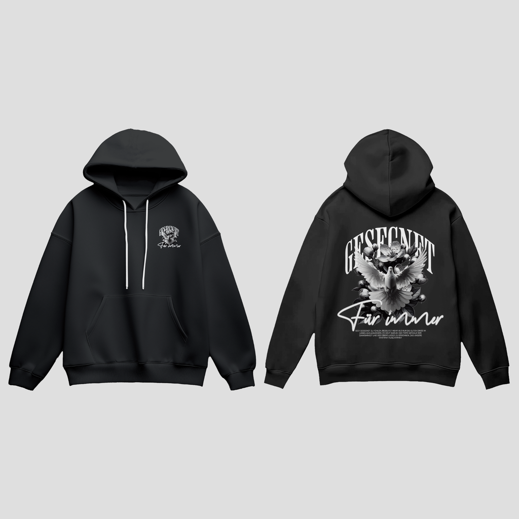 Premium Hoodie „Gesegnet – Für immer“ KrzR DruckZone