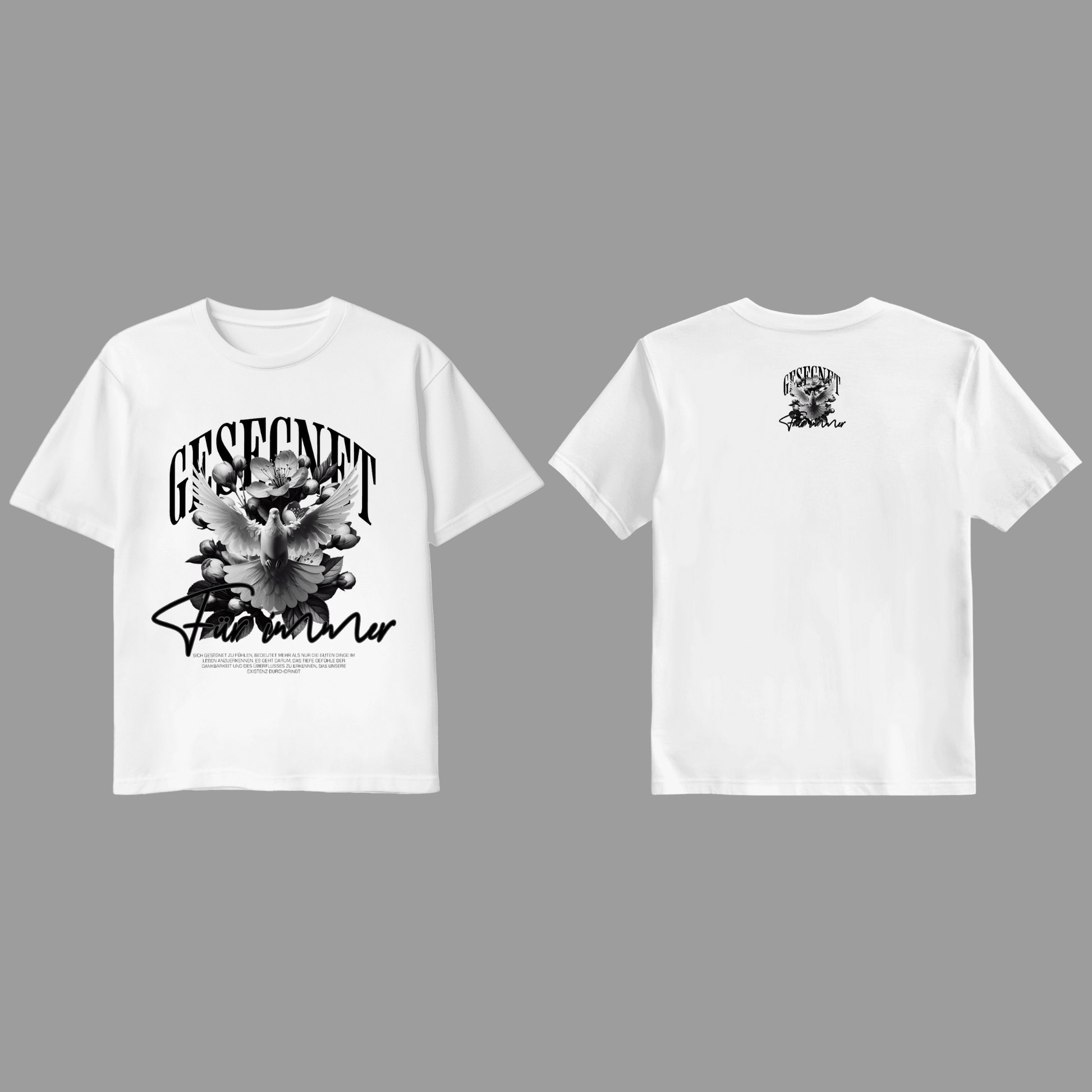 Premium Glaubens T-Shirt „Gesegnet für immer“ KrzR DruckZone