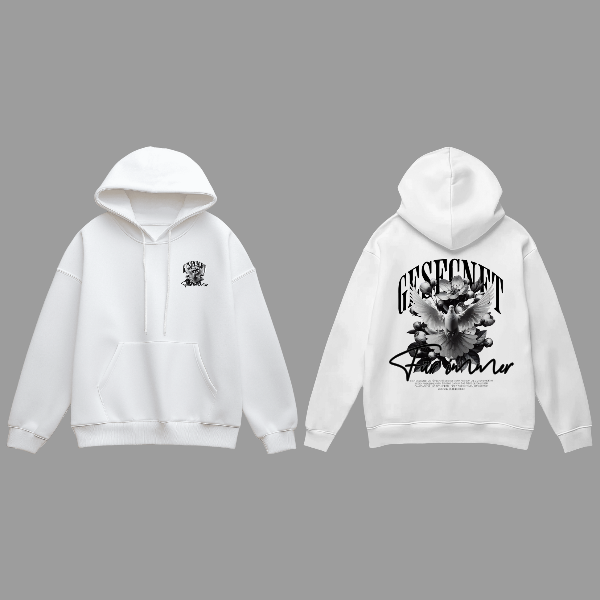 Premium Hoodie „Gesegnet – Für immer“ KrzR DruckZone