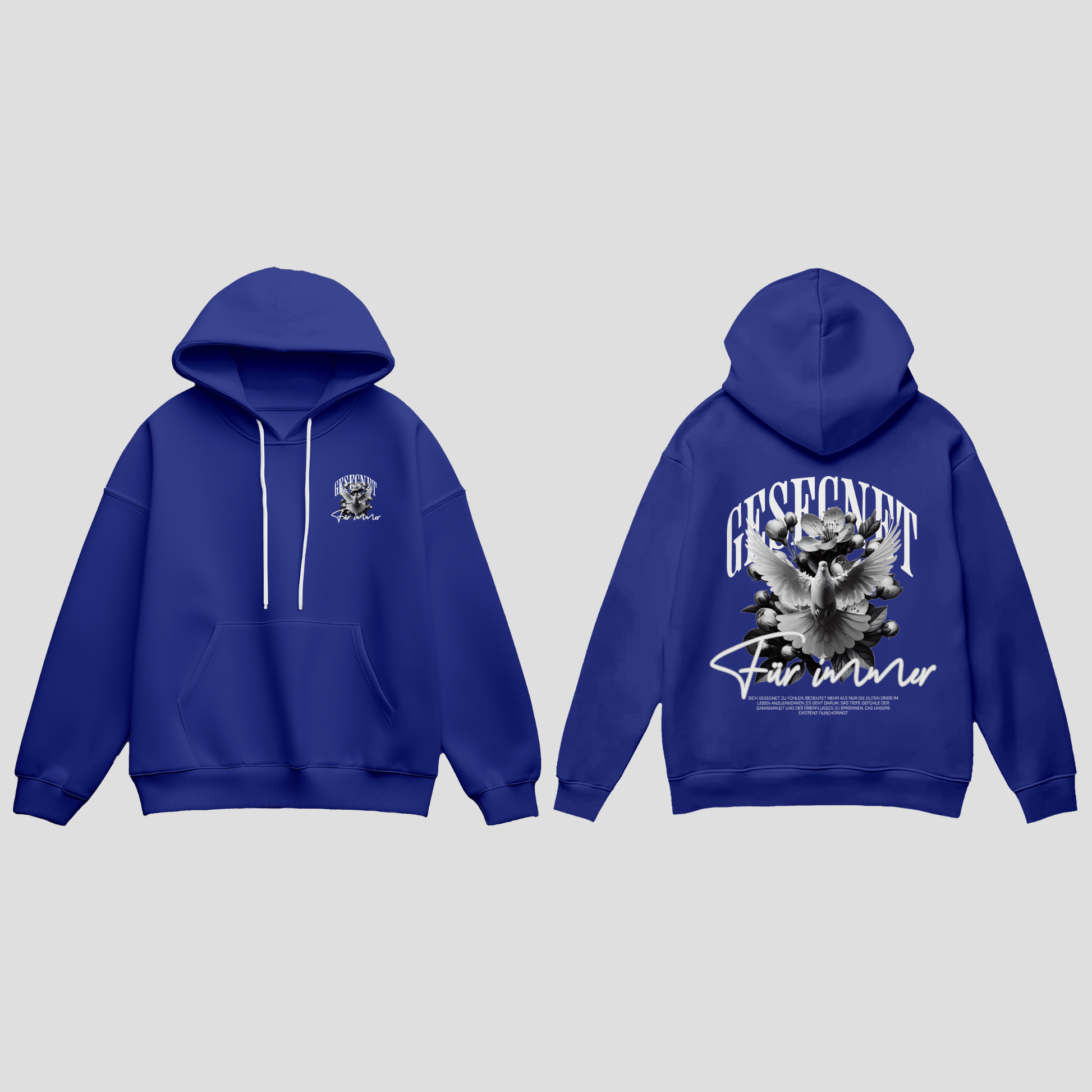 Premium Hoodie „Gesegnet – Für immer“ KrzR DruckZone