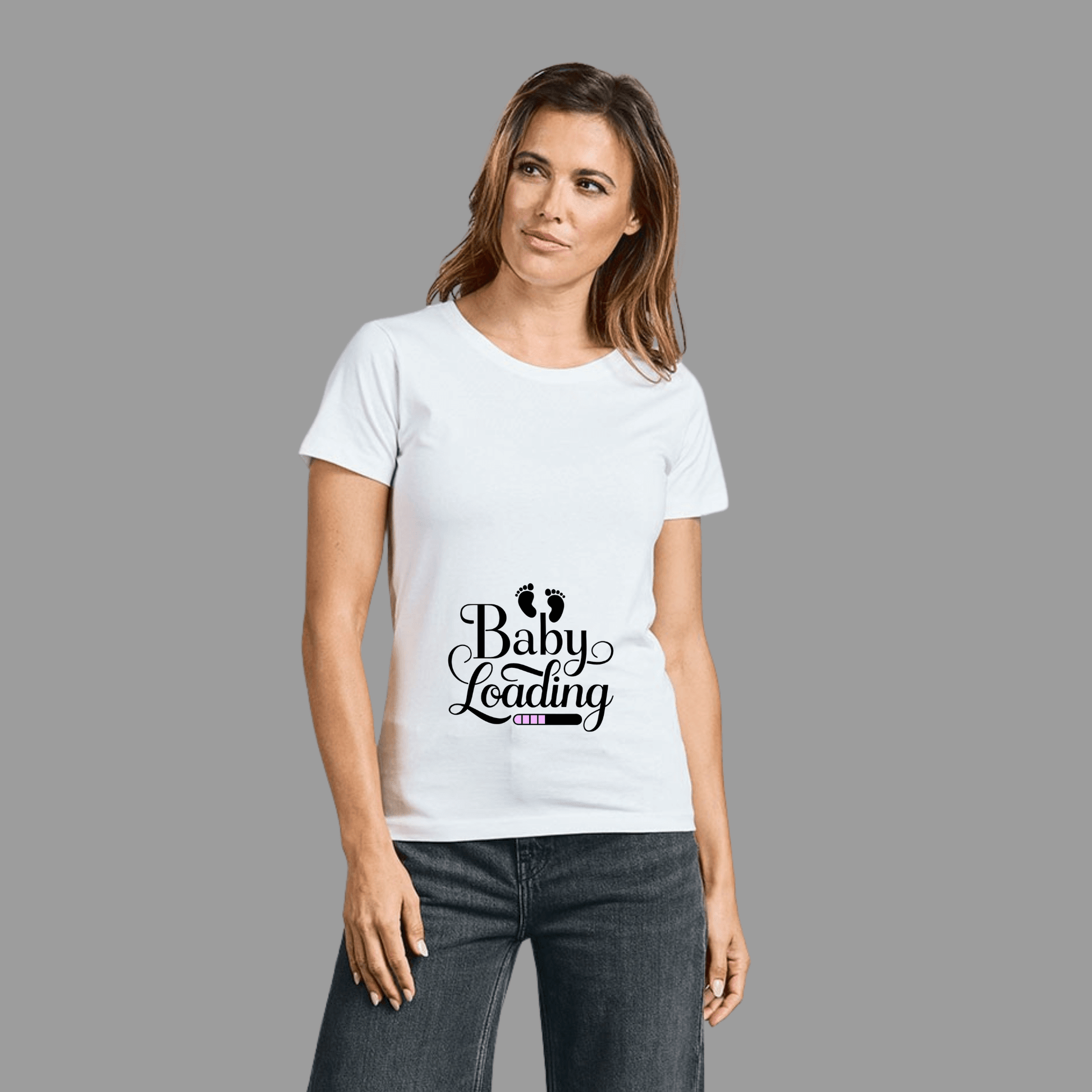 Baby Loading T-Shirt – Schwangerschafts-Shirt KrzR DruckZone