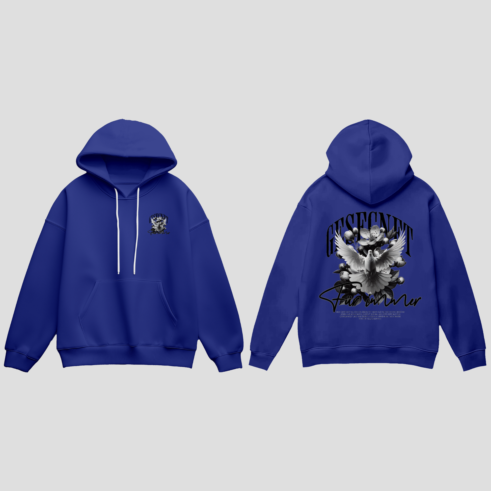 Premium Hoodie „Gesegnet – Für immer“ KrzR DruckZone