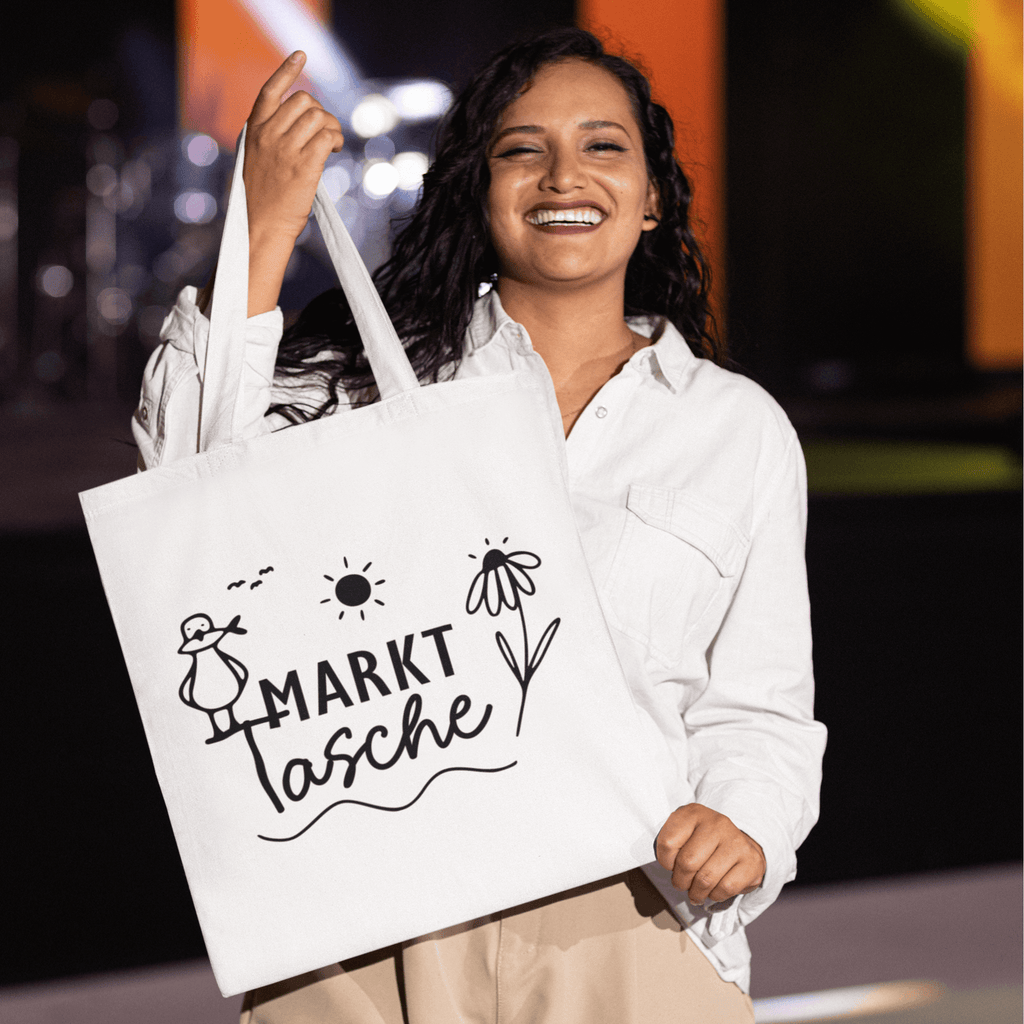 Stofftasche Markt Tasche | Wiederverwendbar KrzR DruckZone