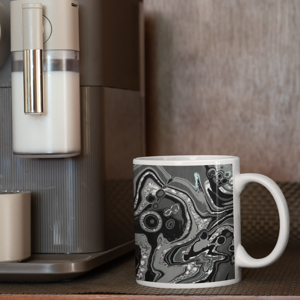 Premium Keramik Tasse „Muster Design“ – 300 ml | Hochwertige & stilvolle Motivtasse KrzR DruckZone