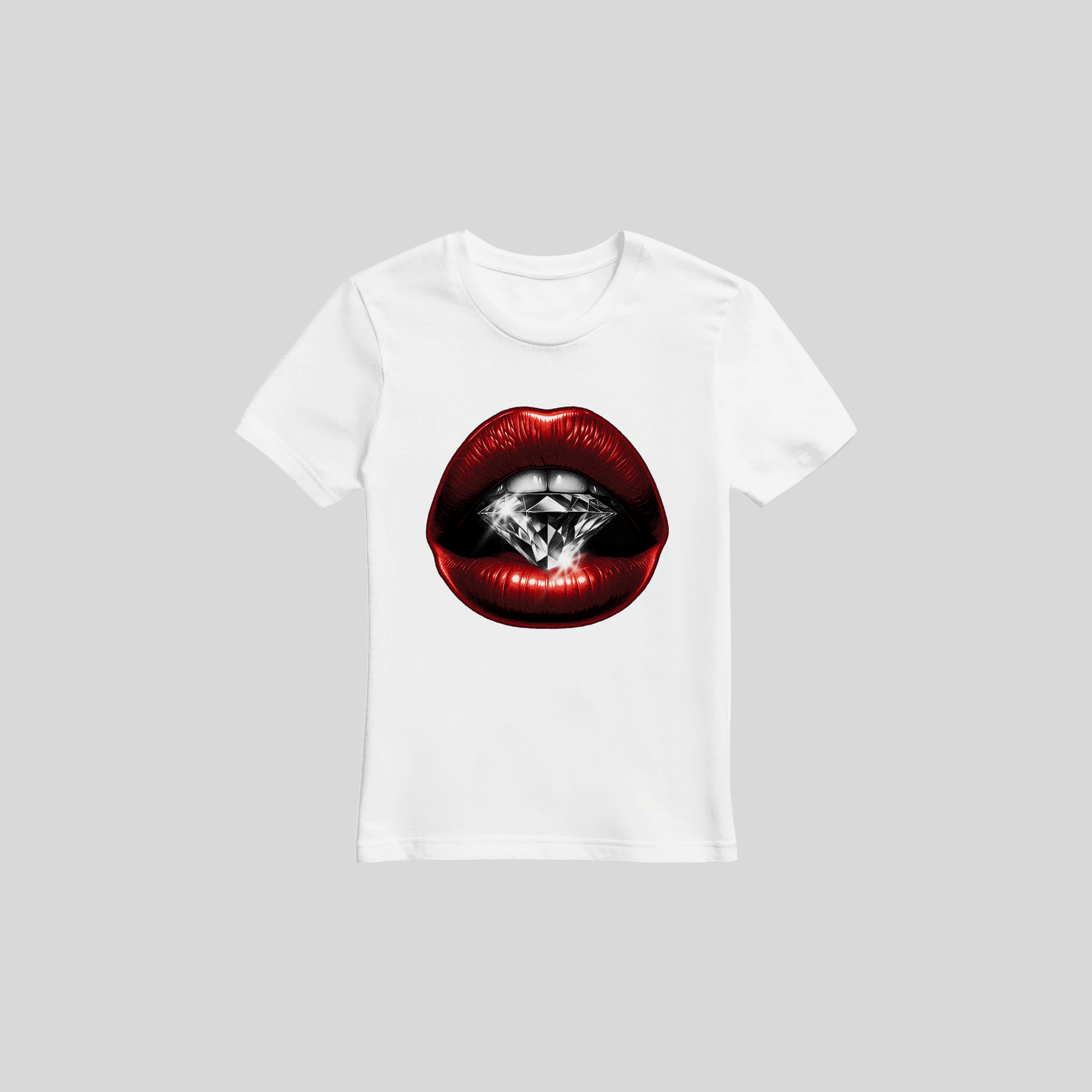T-Shirt Lippen Diamant KrzR DruckZone