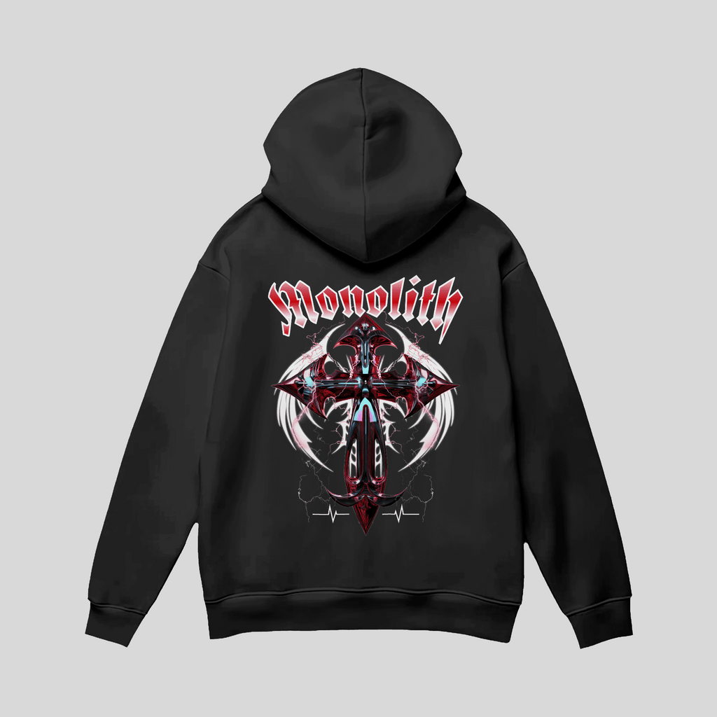 Premium Gothic Streetwear Hoodie „Monolith“ KrzR DruckZone