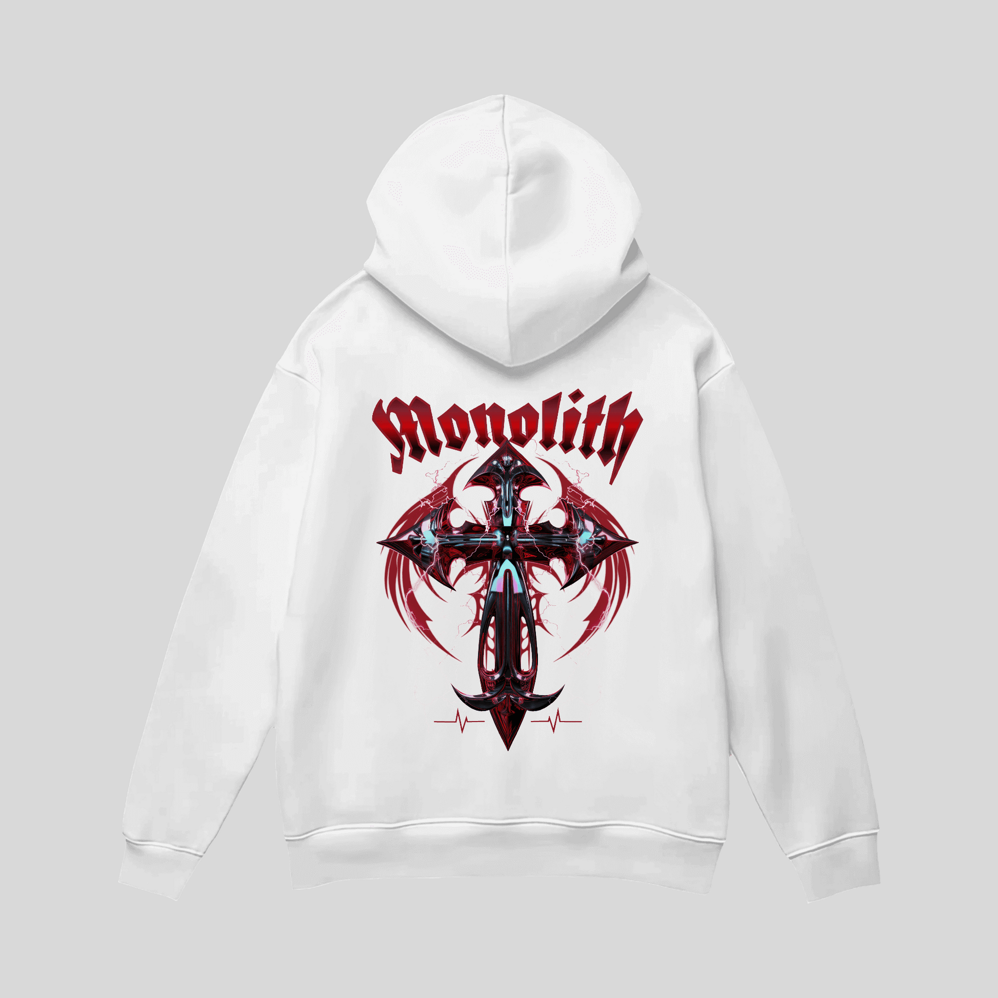 Premium Gothic Streetwear Hoodie „Monolith“ KrzR DruckZone