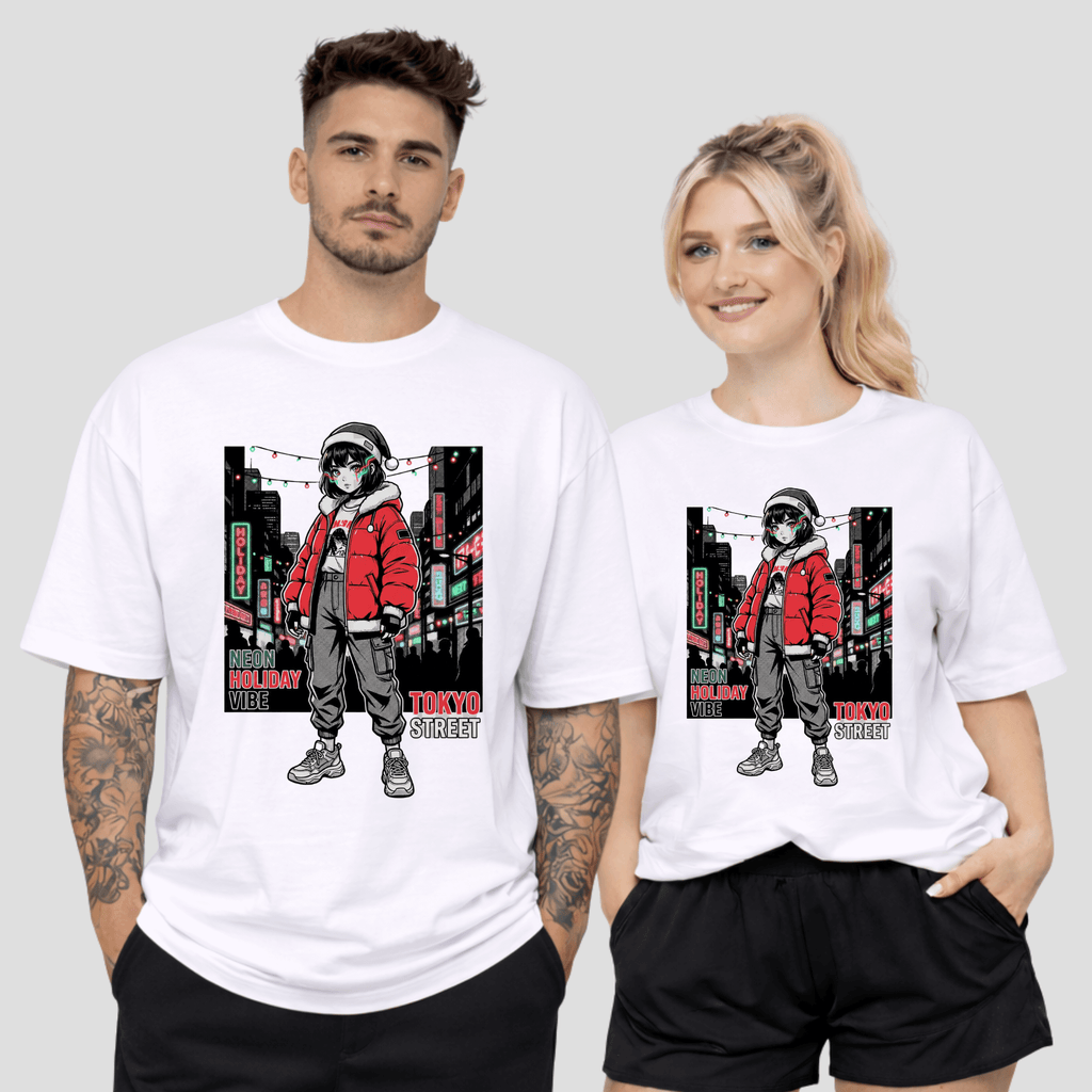 Oversize Premium T-Shirt - Tokyo Street Anime KrzR DruckZone