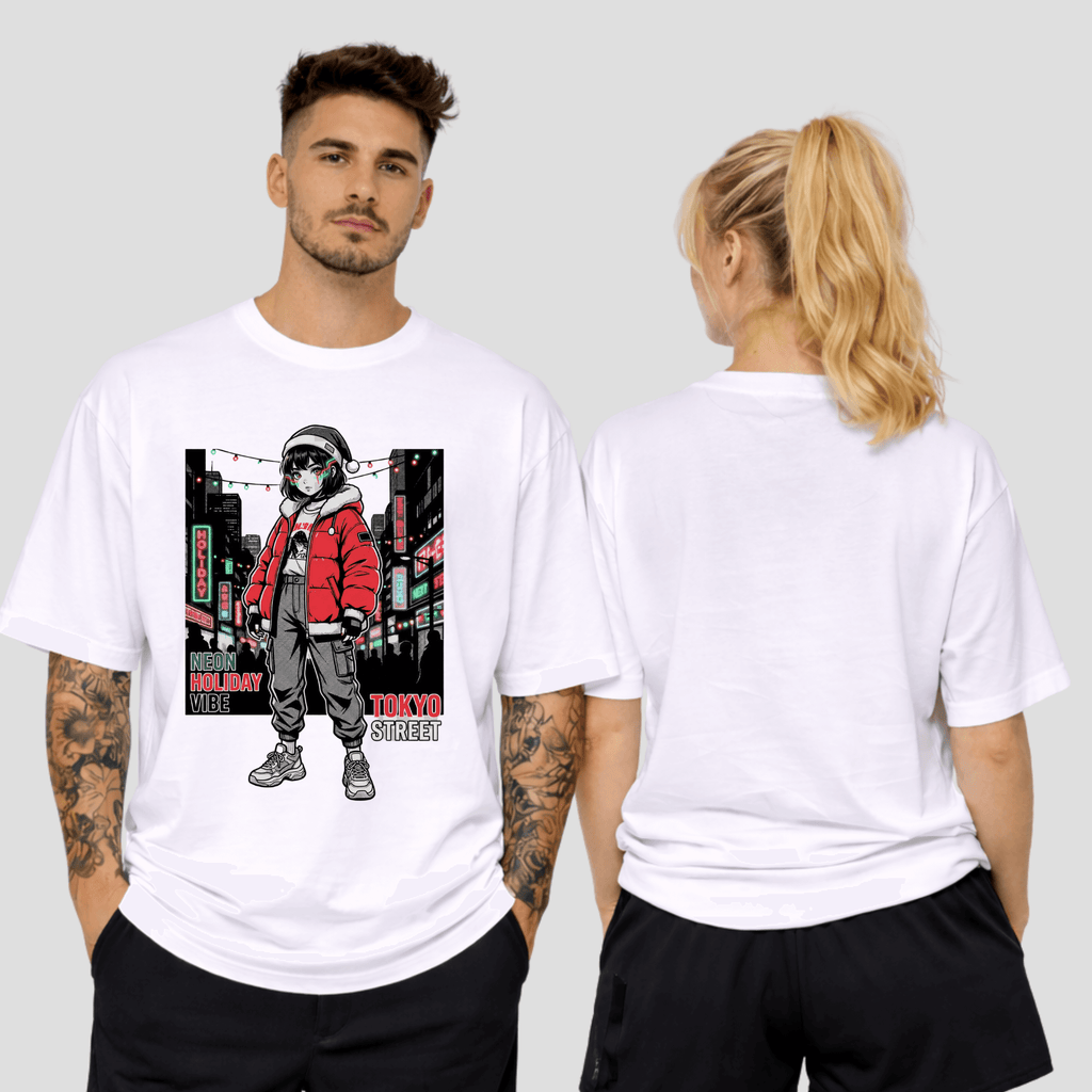 Oversize Premium T-Shirt - Tokyo Street Anime KrzR DruckZone