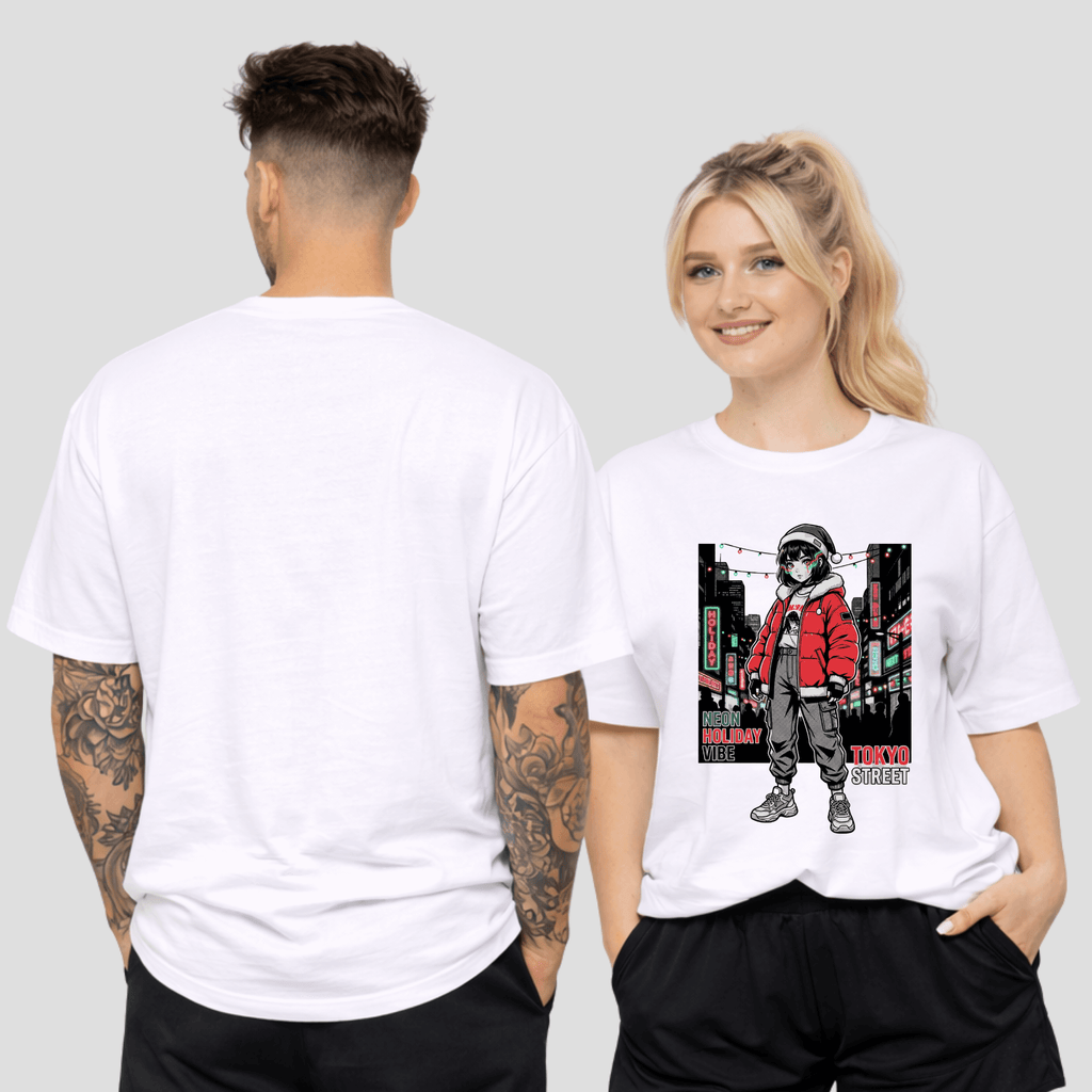 Oversize Premium T-Shirt - Tokyo Street Anime KrzR DruckZone