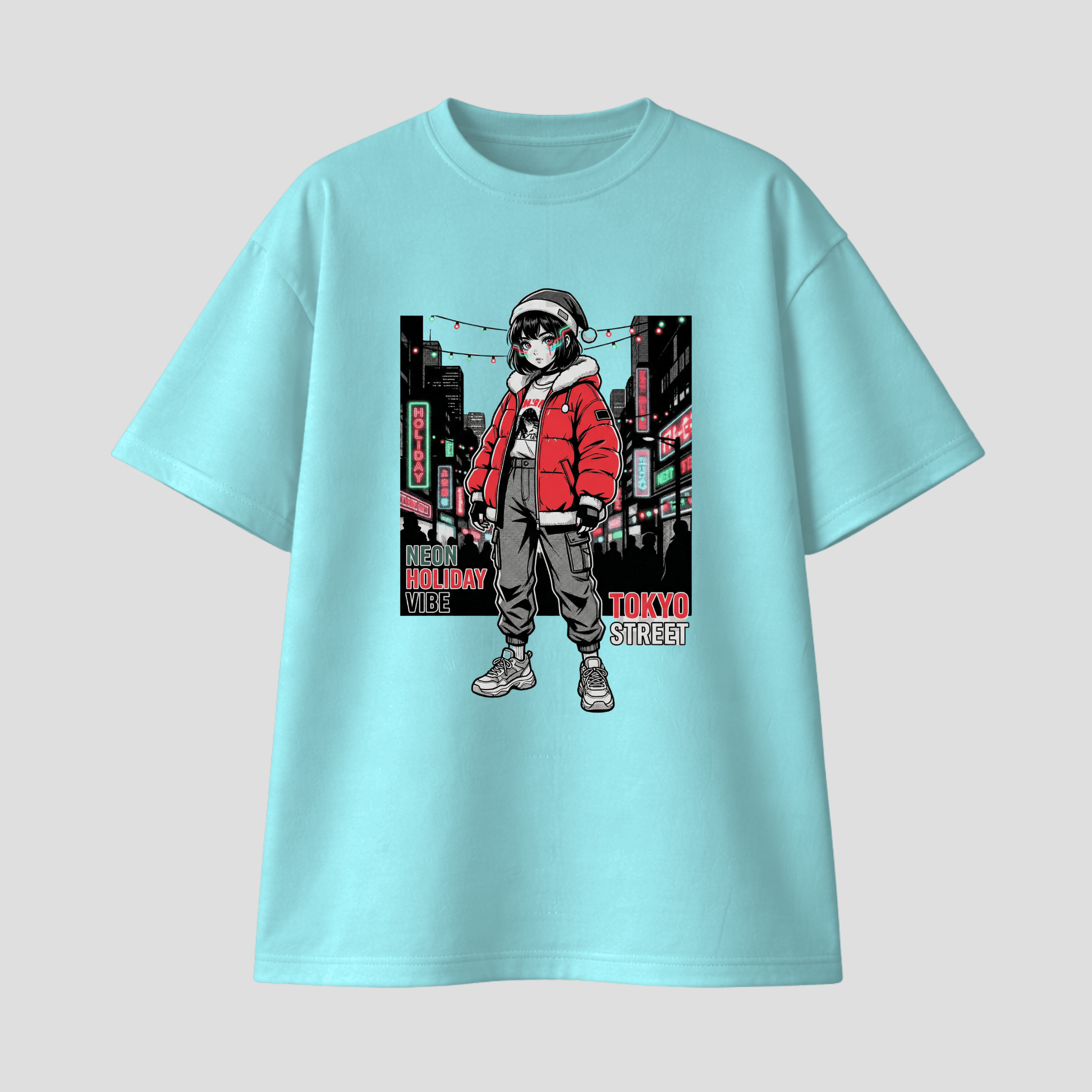 Oversize Premium T-Shirt - Tokyo Street Anime KrzR DruckZone