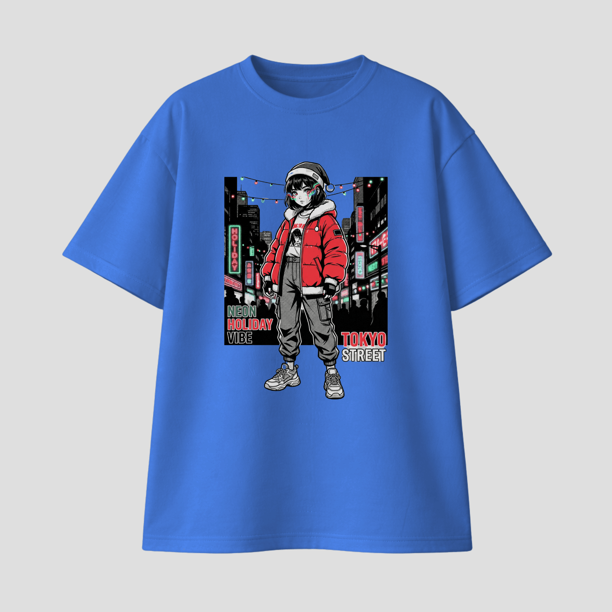 Oversize Premium T-Shirt - Tokyo Street Anime KrzR DruckZone