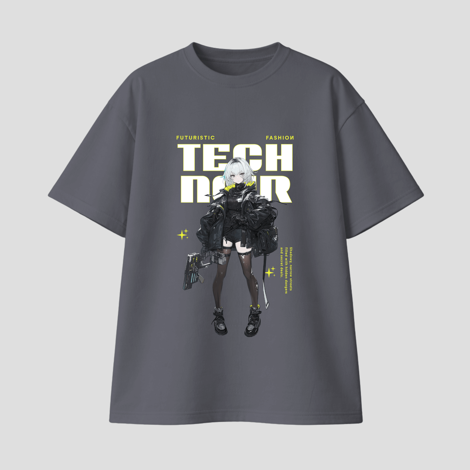 Oversize Premium T-Shirt - Tech Noir KrzR DruckZone