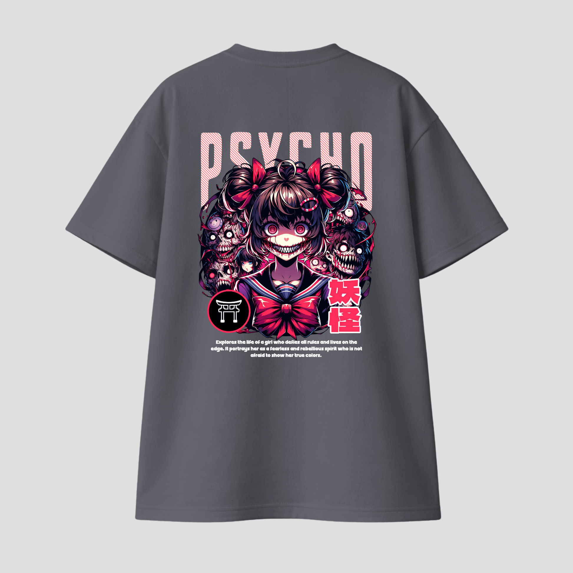 Oversize Premium T-Shirt - Psycho Madness KrzR DruckZone