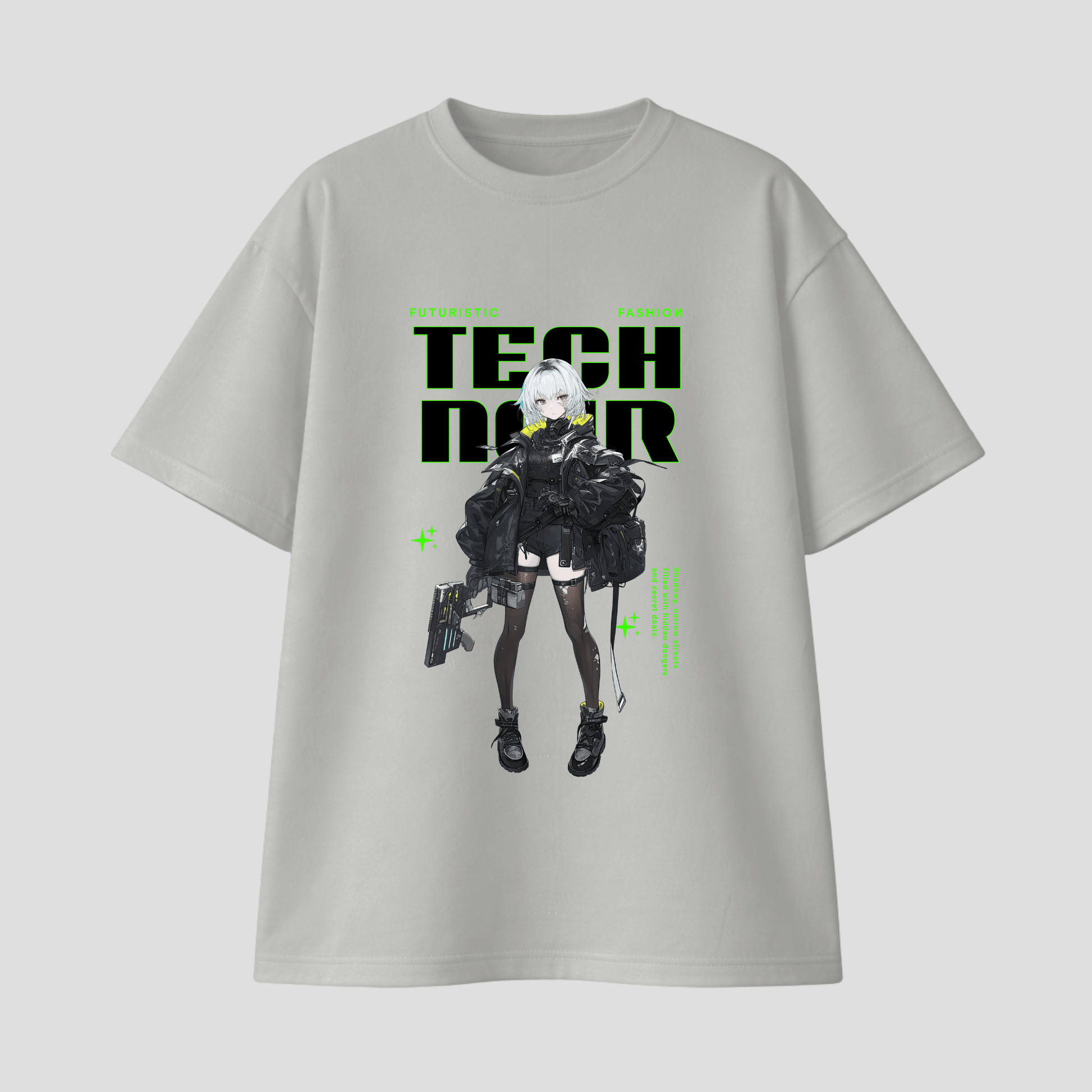 Oversize Premium T-Shirt - Tech Noir KrzR DruckZone