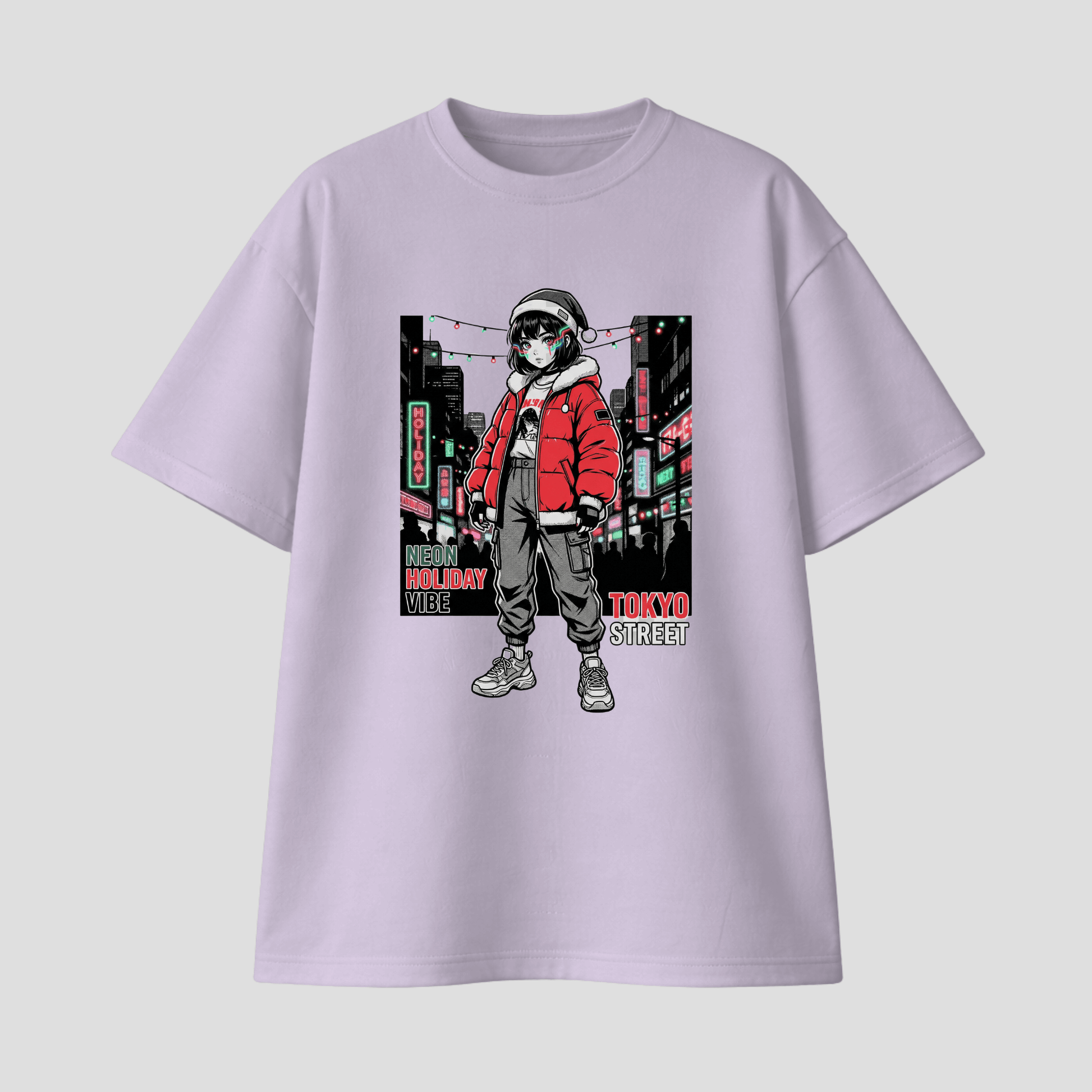Oversize Premium T-Shirt - Tokyo Street Anime KrzR DruckZone