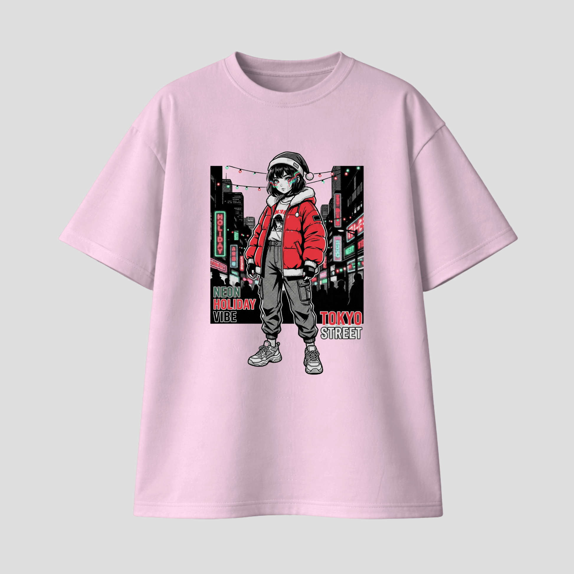 Oversize Premium T-Shirt - Tokyo Street Anime KrzR DruckZone