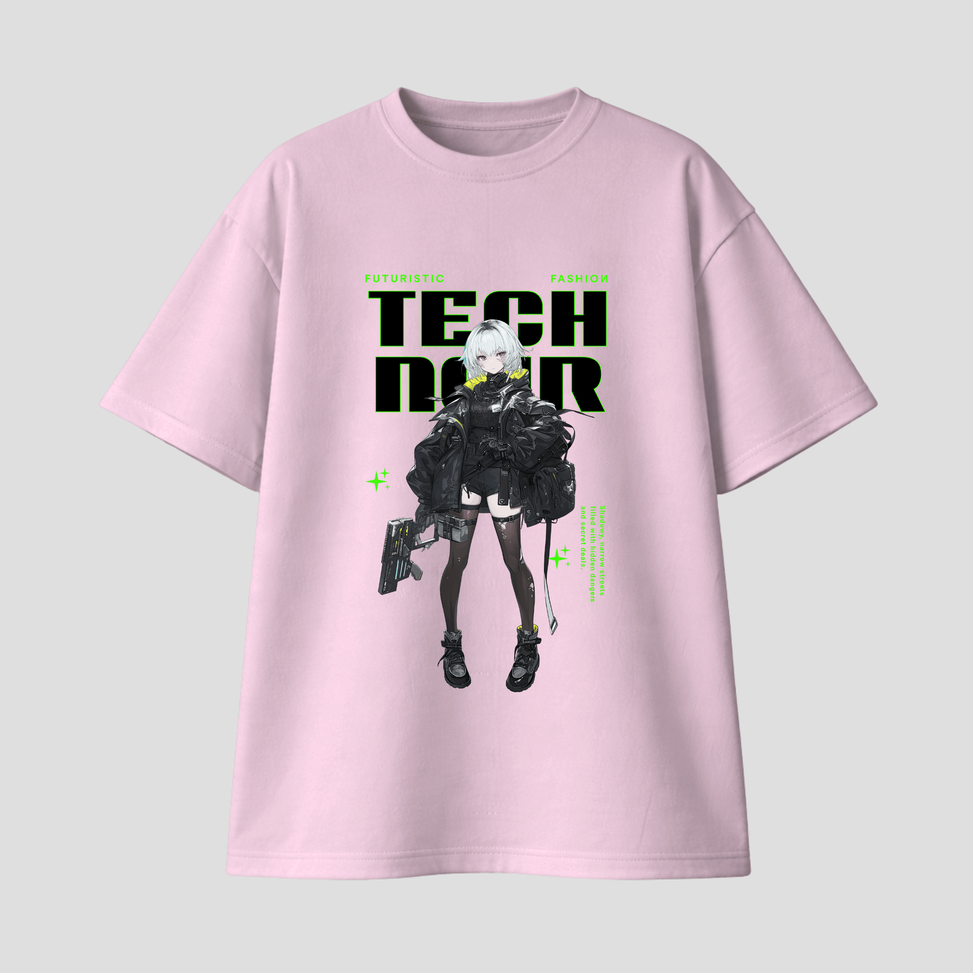 Oversize Premium T-Shirt - Tech Noir KrzR DruckZone