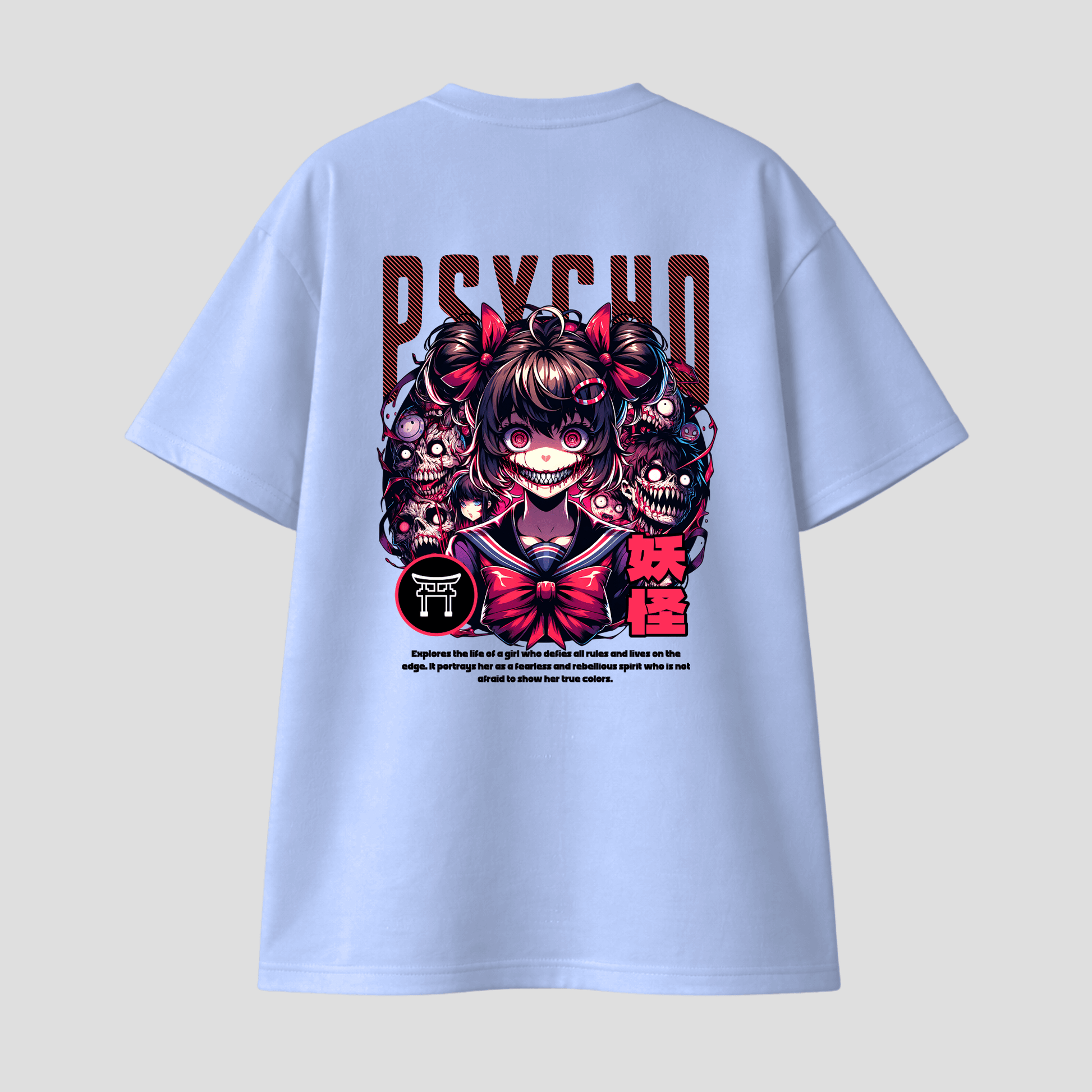 Oversize Premium T-Shirt - Psycho Madness KrzR DruckZone