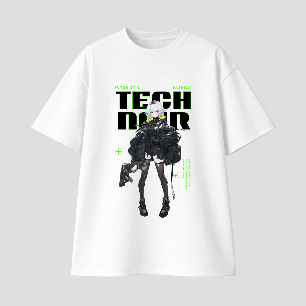 Oversize Premium T-Shirt - Tech Noir KrzR DruckZone