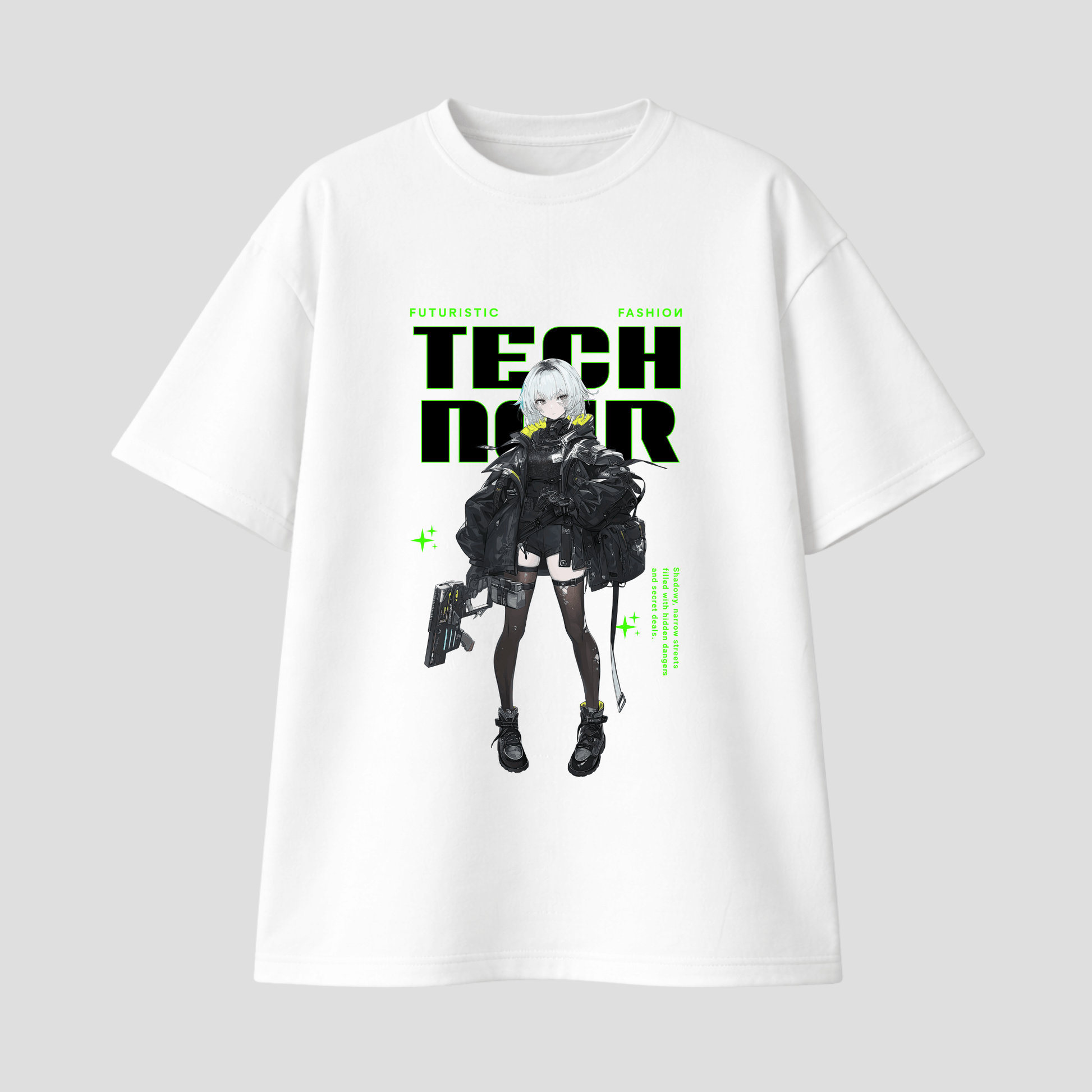 Oversize Premium T-Shirt - Tech Noir KrzR DruckZone