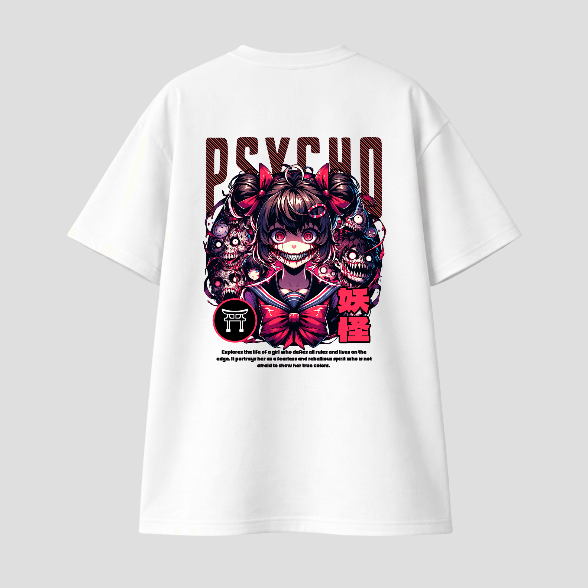 Oversize Premium T-Shirt - Psycho Madness KrzR DruckZone