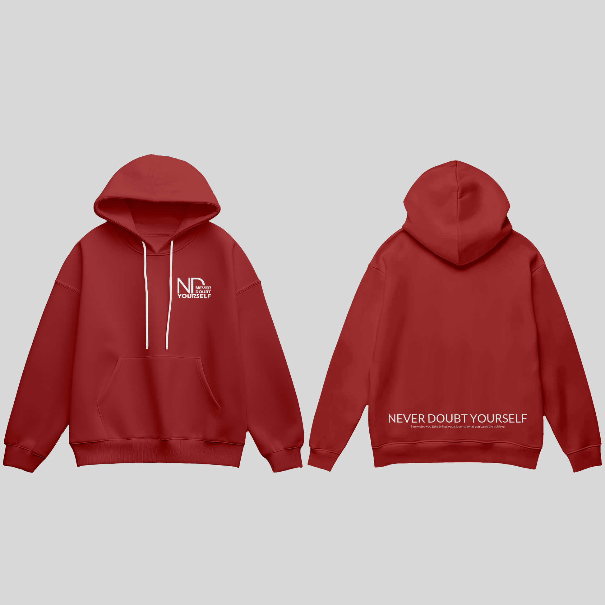 Premium Hoodie ‚Never Doubt Yourself‘ KrzR DruckZone