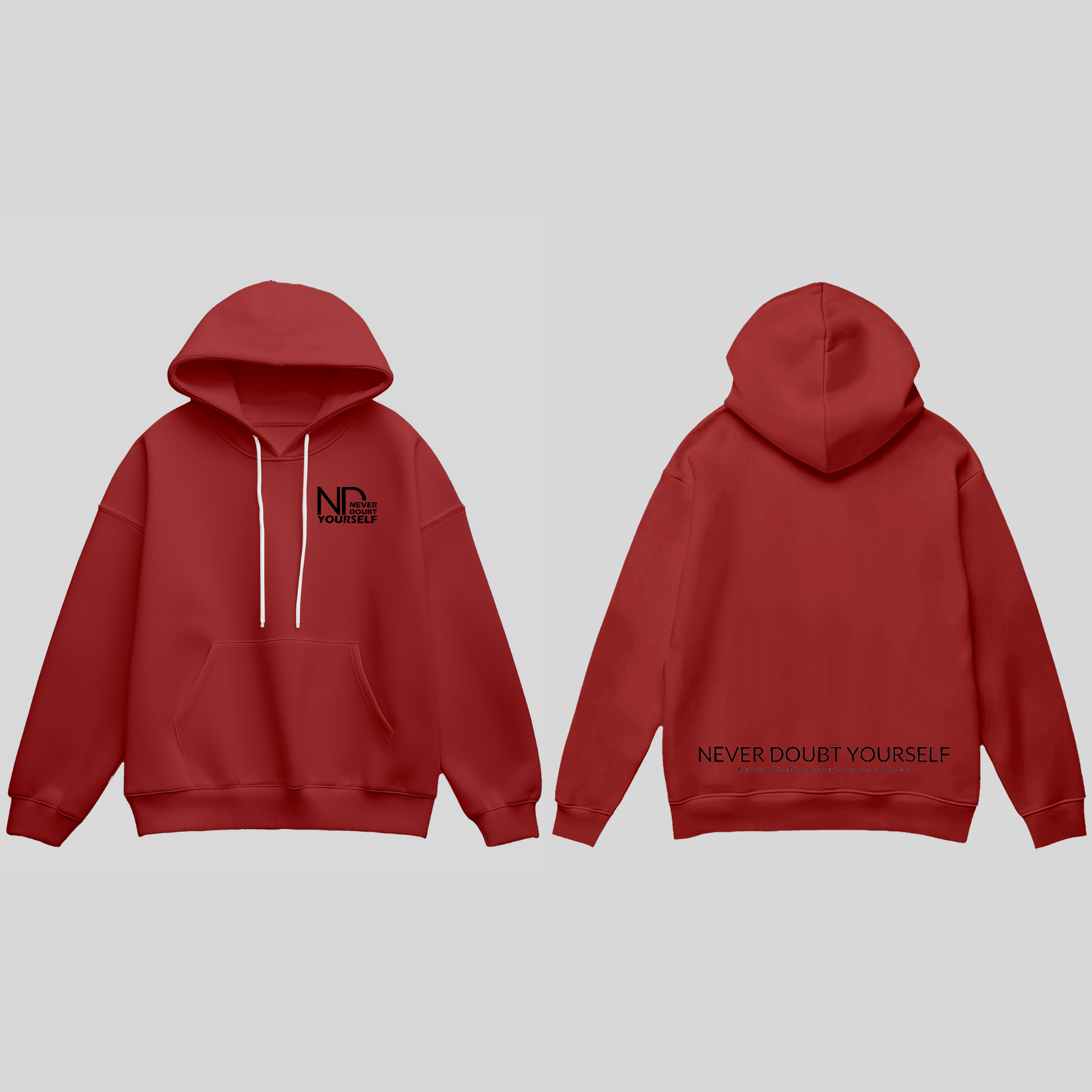 Premium Hoodie ‚Never Doubt Yourself‘ KrzR DruckZone