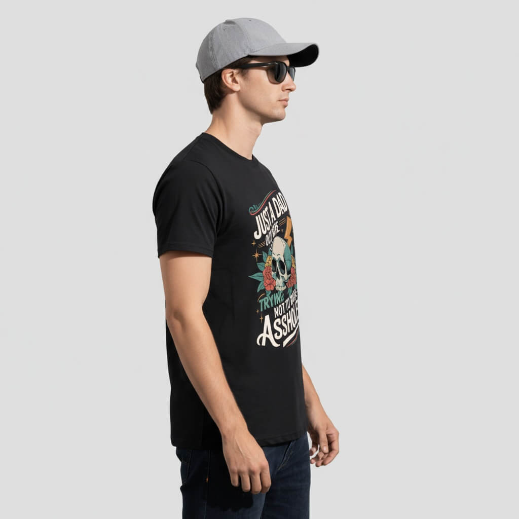 Premium T-Shirt Just Dad KrzR DruckZone