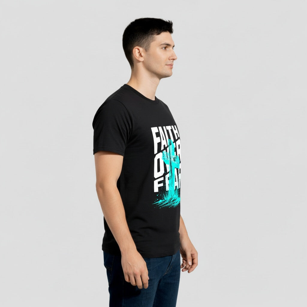 Premium T-Shirt Faith over Fear KrzR DruckZone