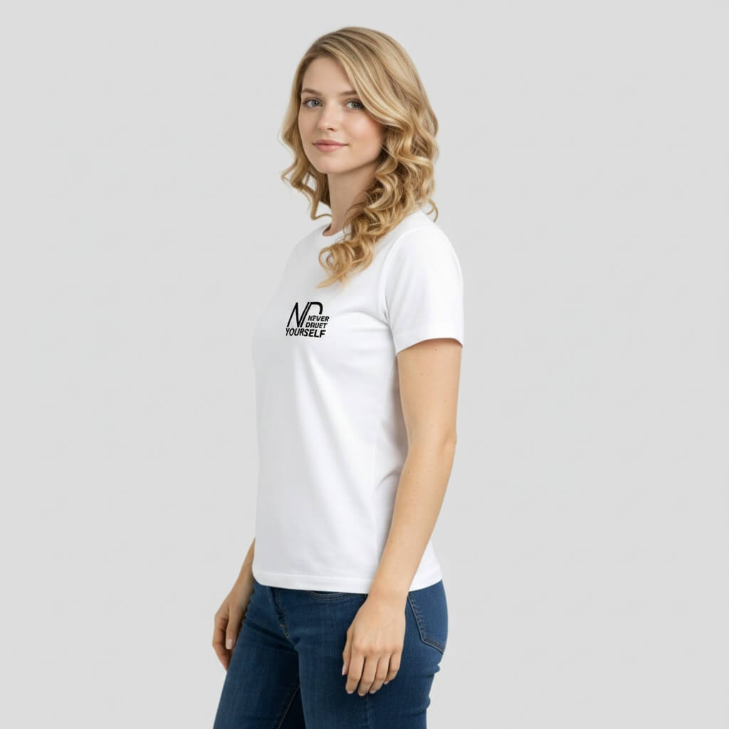 Premium T-Shirt „Never Doubt Yourself“ KrzR DruckZone