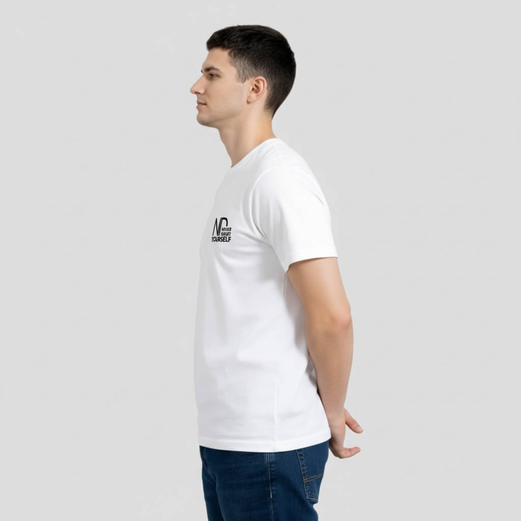 Premium T-Shirt „Never Doubt Yourself“ KrzR DruckZone