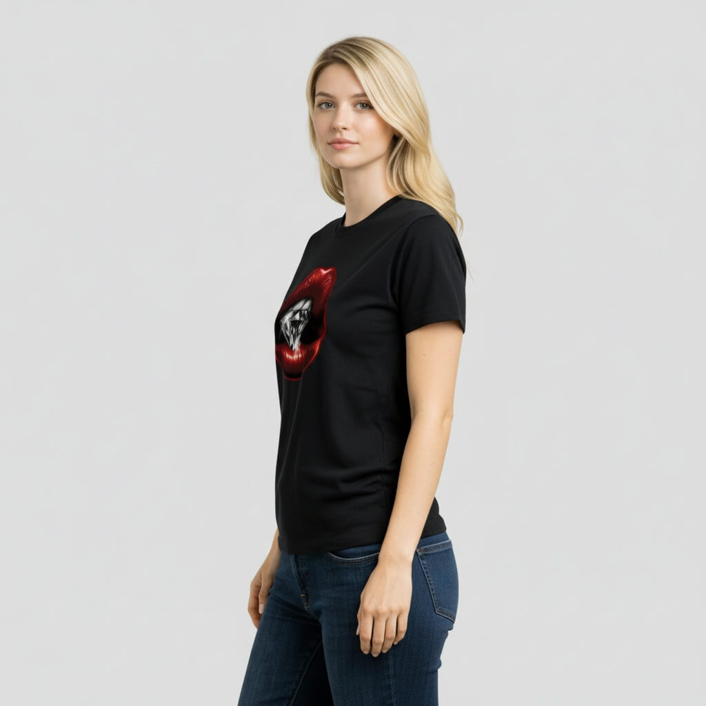 T-Shirt Lippen Diamant KrzR DruckZone